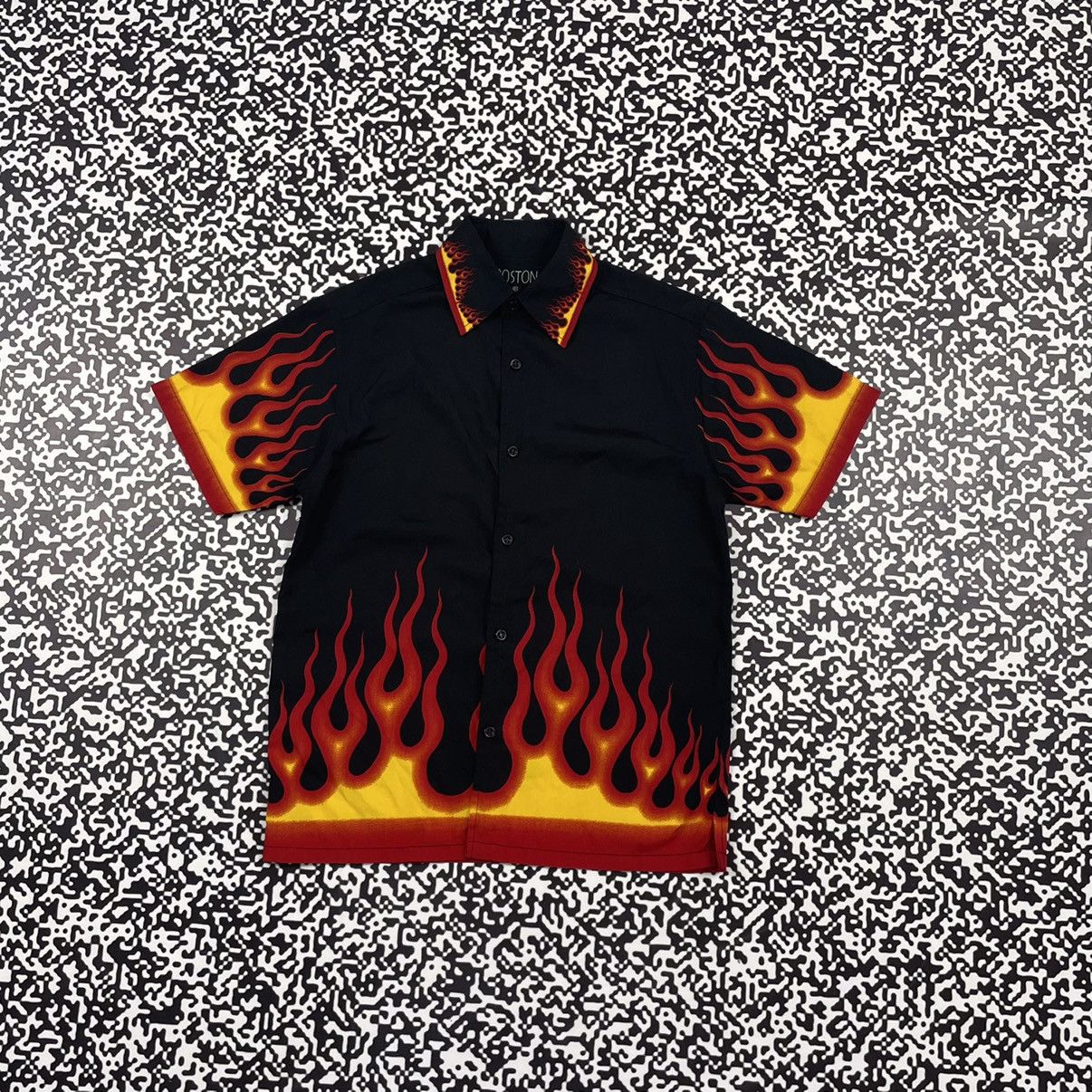 Vintage Vintage Y2K FLAME SK8 Style Shirt Streetwear 90s Style | Grailed