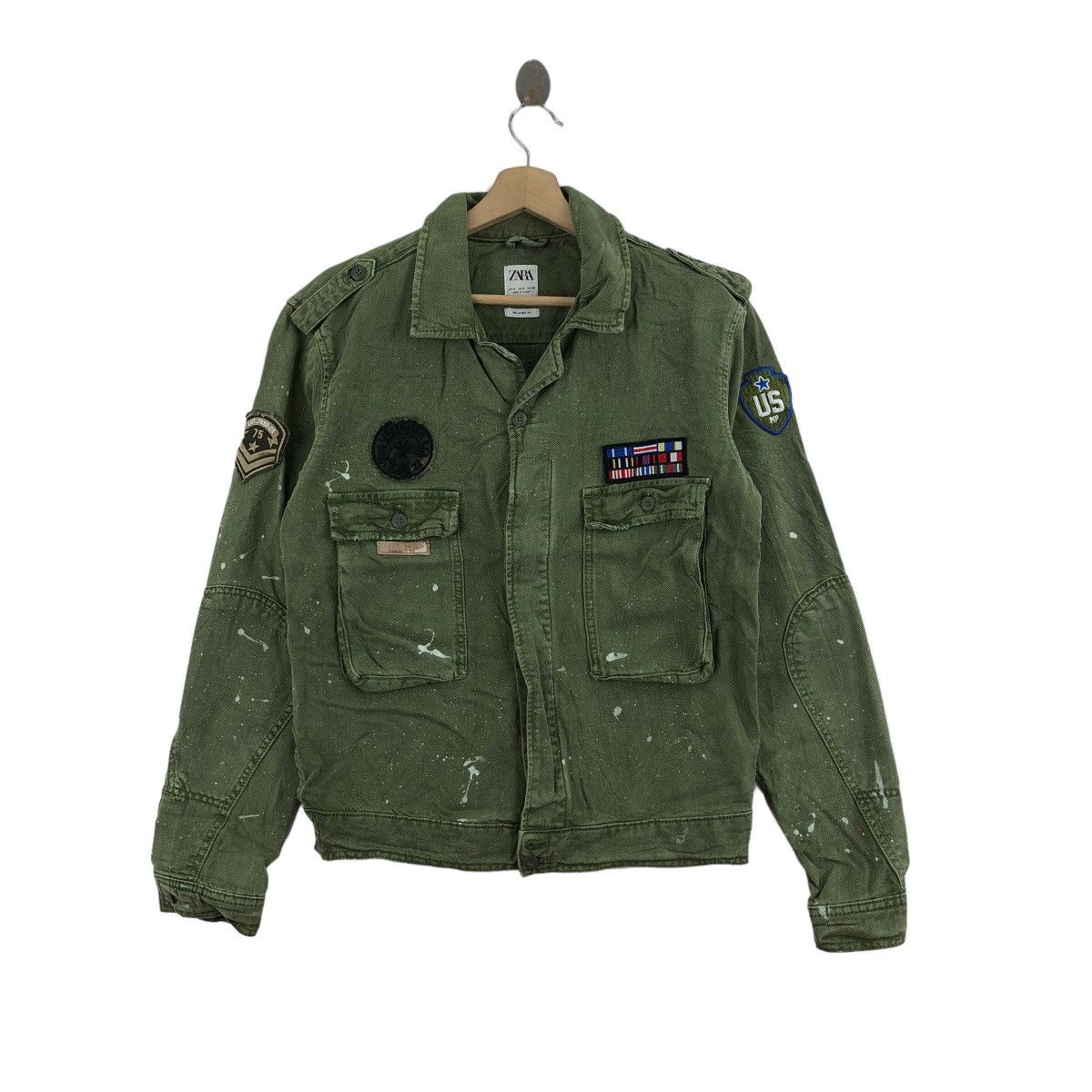 Military Look Zara Military Jacke Zara Military Wool Coat Size S