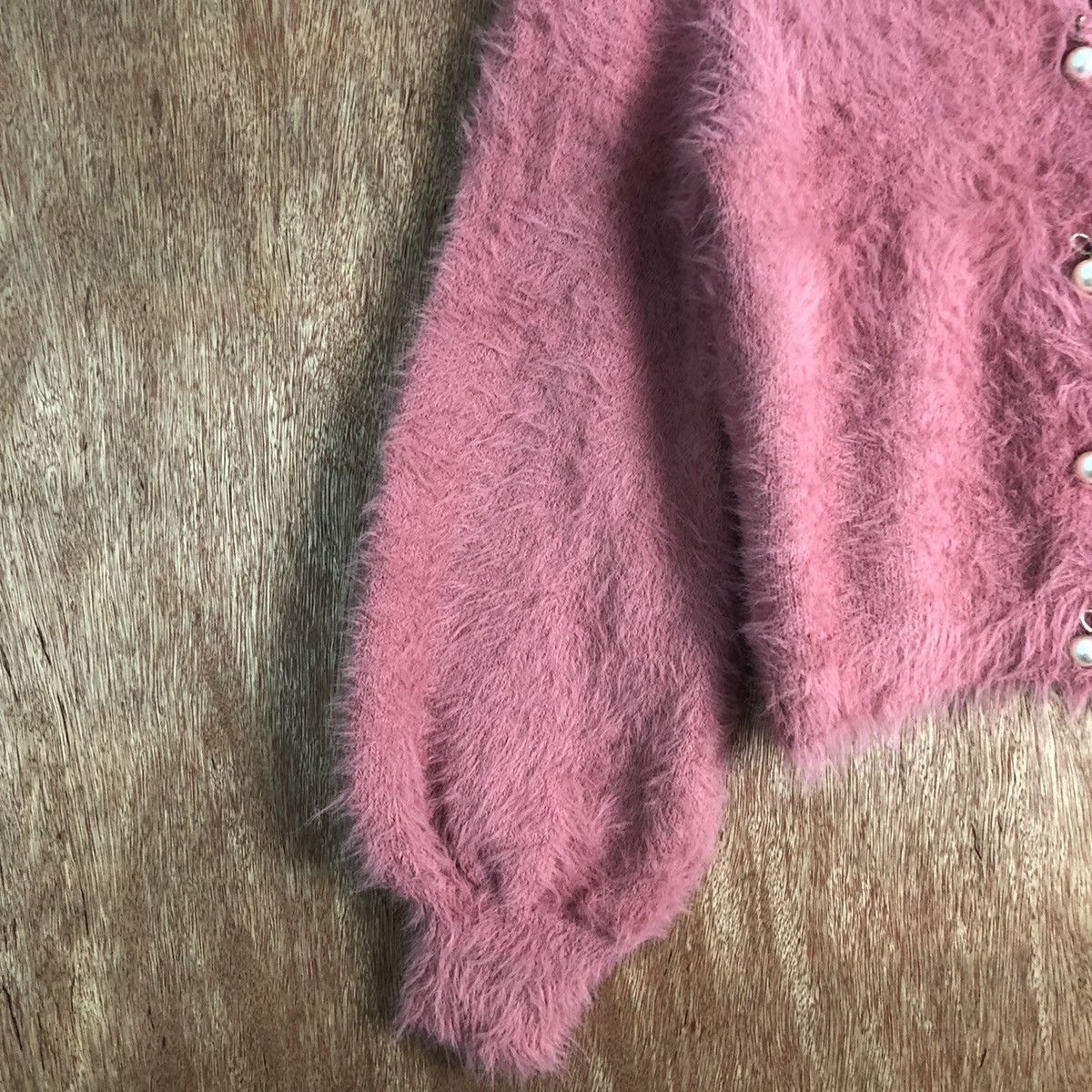 Homespun Knitwear Vaniller Pink Shag Shaggy Cardigan Knitwear Size US M / EU 48-50 / 2 - 7 Thumbnail