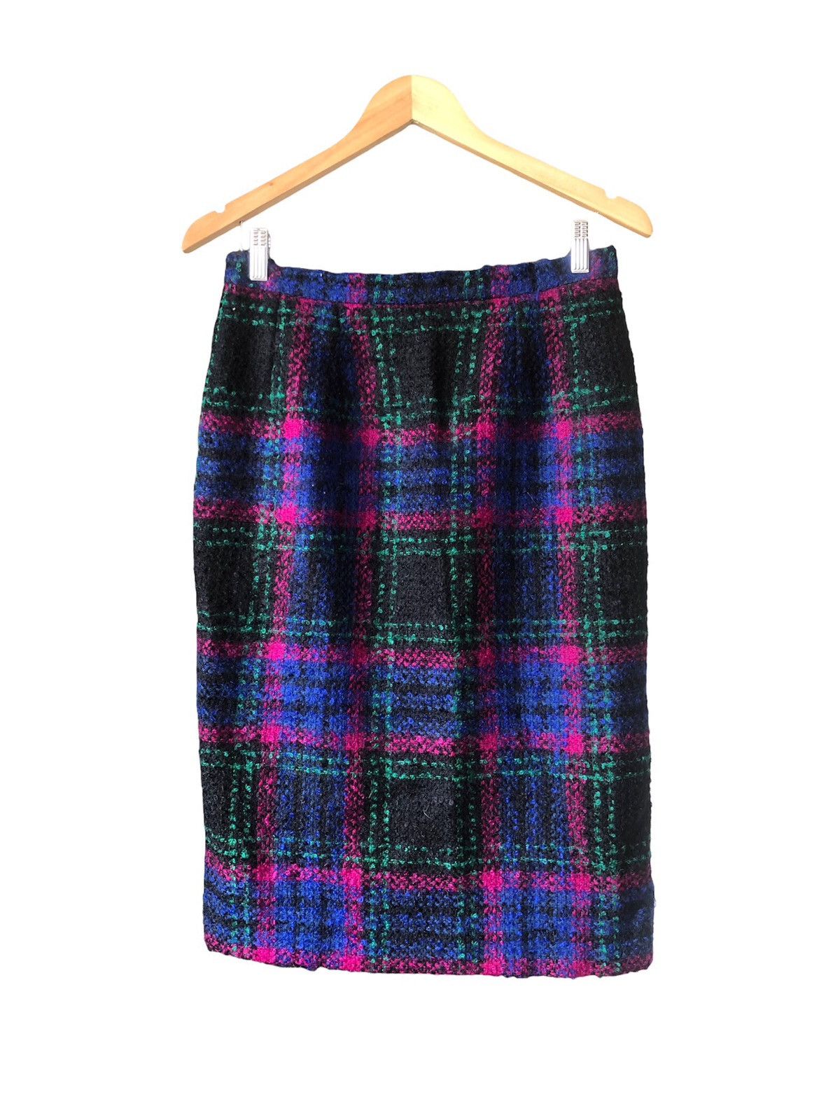 Celine Vintage Celine Paris Tweed Midi Skirt Size 28" / US 6 / IT 42 - 3 Thumbnail