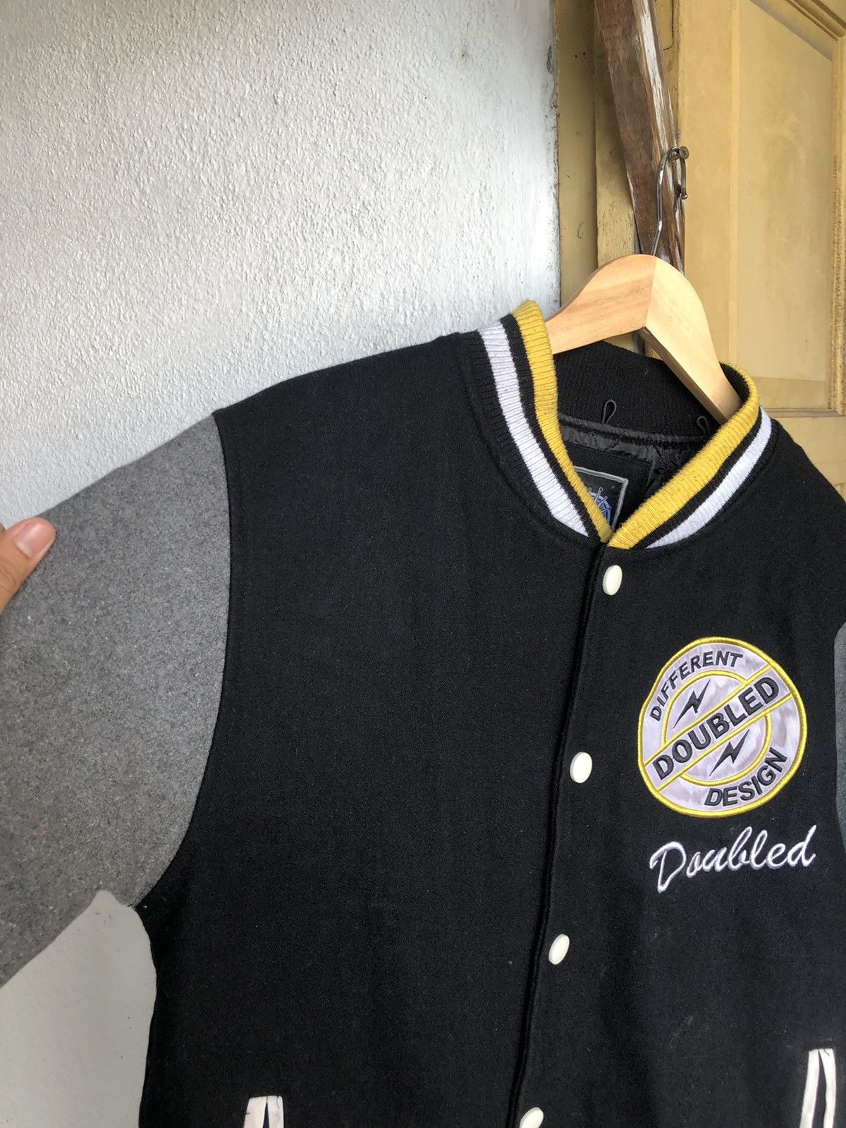Japanese Brand Vintage Double D Wool Varsity Jacket Size US M / EU 48-50 / 2 - 15 Thumbnail