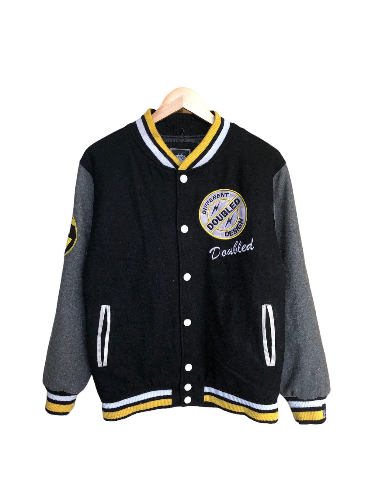 Japanese Brand Vintage Double D Wool Varsity Jacket Size US M / EU 48-50 / 2 - 2 Thumbnail