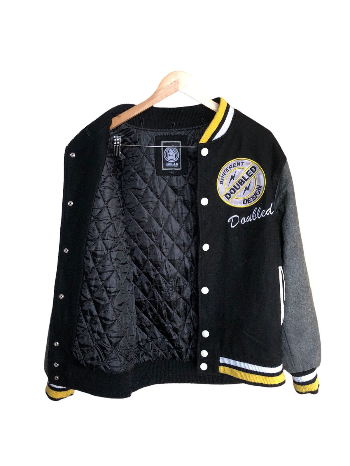 Japanese Brand Vintage Double D Wool Varsity Jacket Size US M / EU 48-50 / 2 - 3 Thumbnail