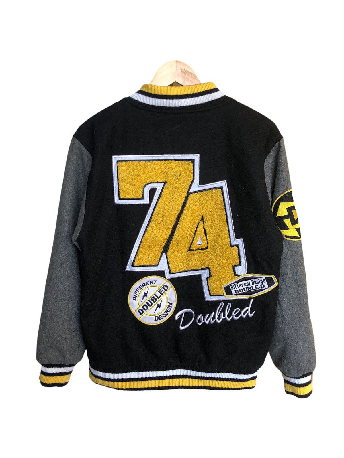 Japanese Brand Vintage Double D Wool Varsity Jacket Size US M / EU 48-50 / 2 - 1 Thumbnail