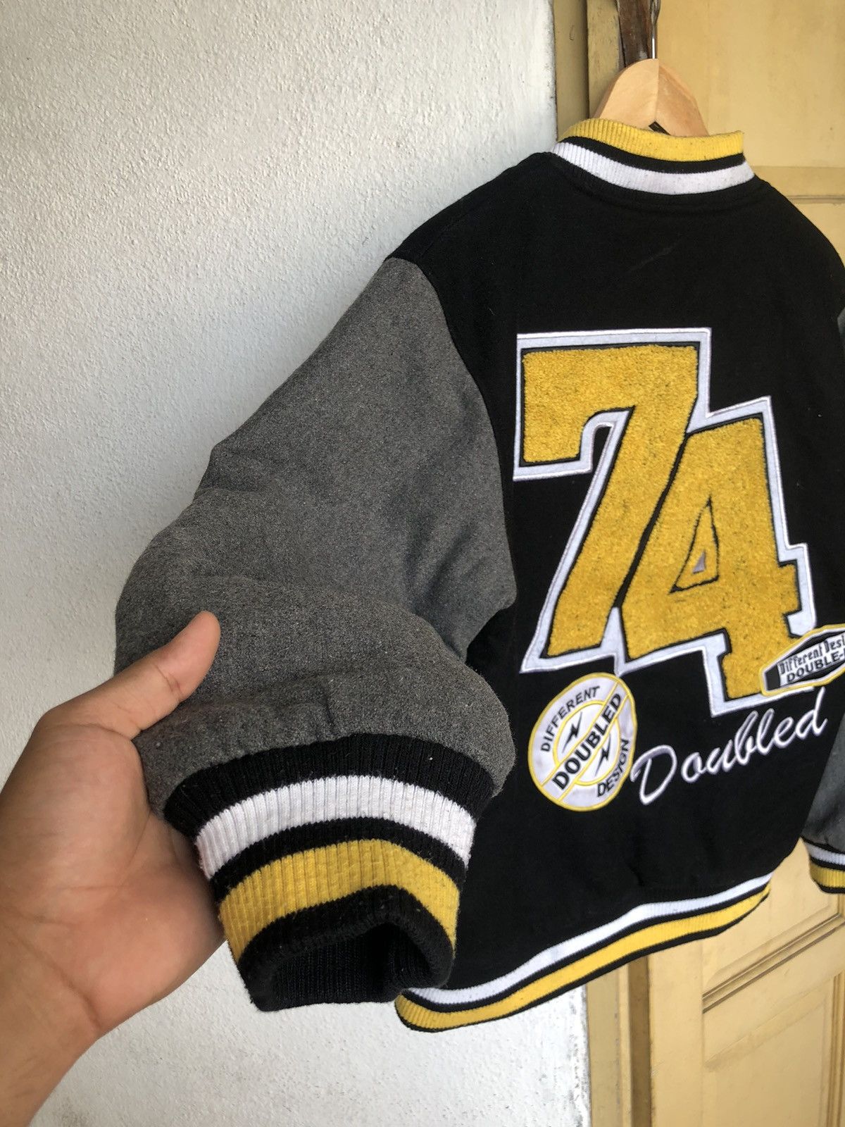 Japanese Brand Vintage Double D Wool Varsity Jacket Size US M / EU 48-50 / 2 - 18 Thumbnail