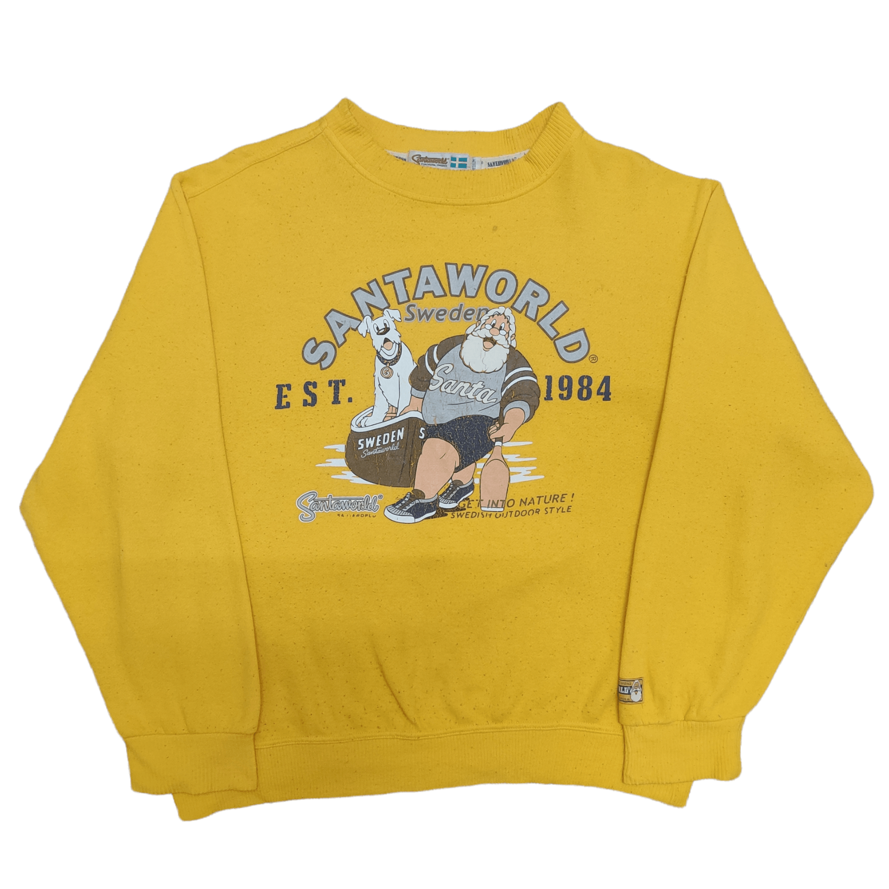 Vintage Santa World Sweatshirt Big Print