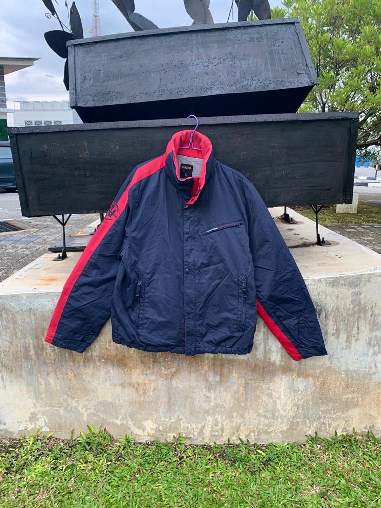 image of Nautica Competition Jacket in Blue Black/Red, Men's (Size Medium)