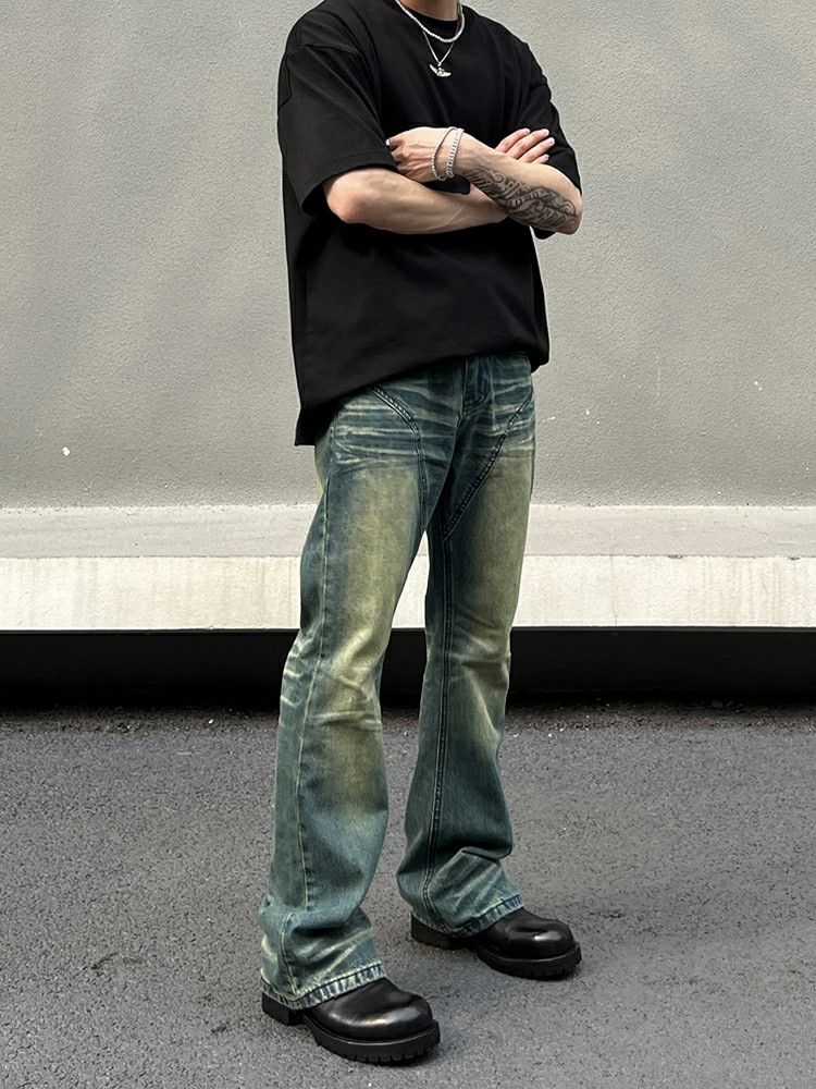 fadepants Silver Black Jeans GREENY Silver Black Jeans - 40