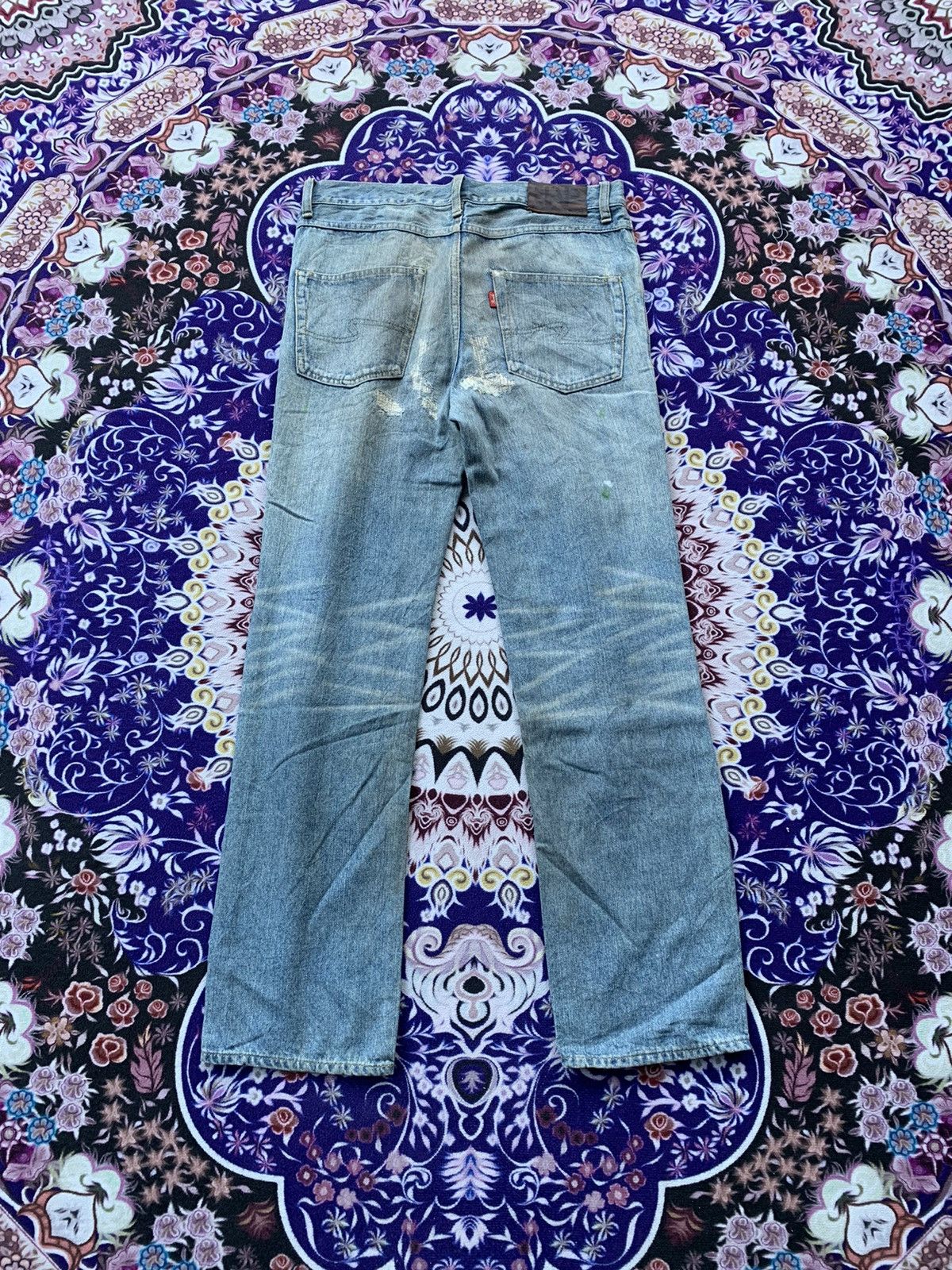 Japanese Brand Bonds & Peace Custom Distressed Denim Size US 33 - 7 Thumbnail