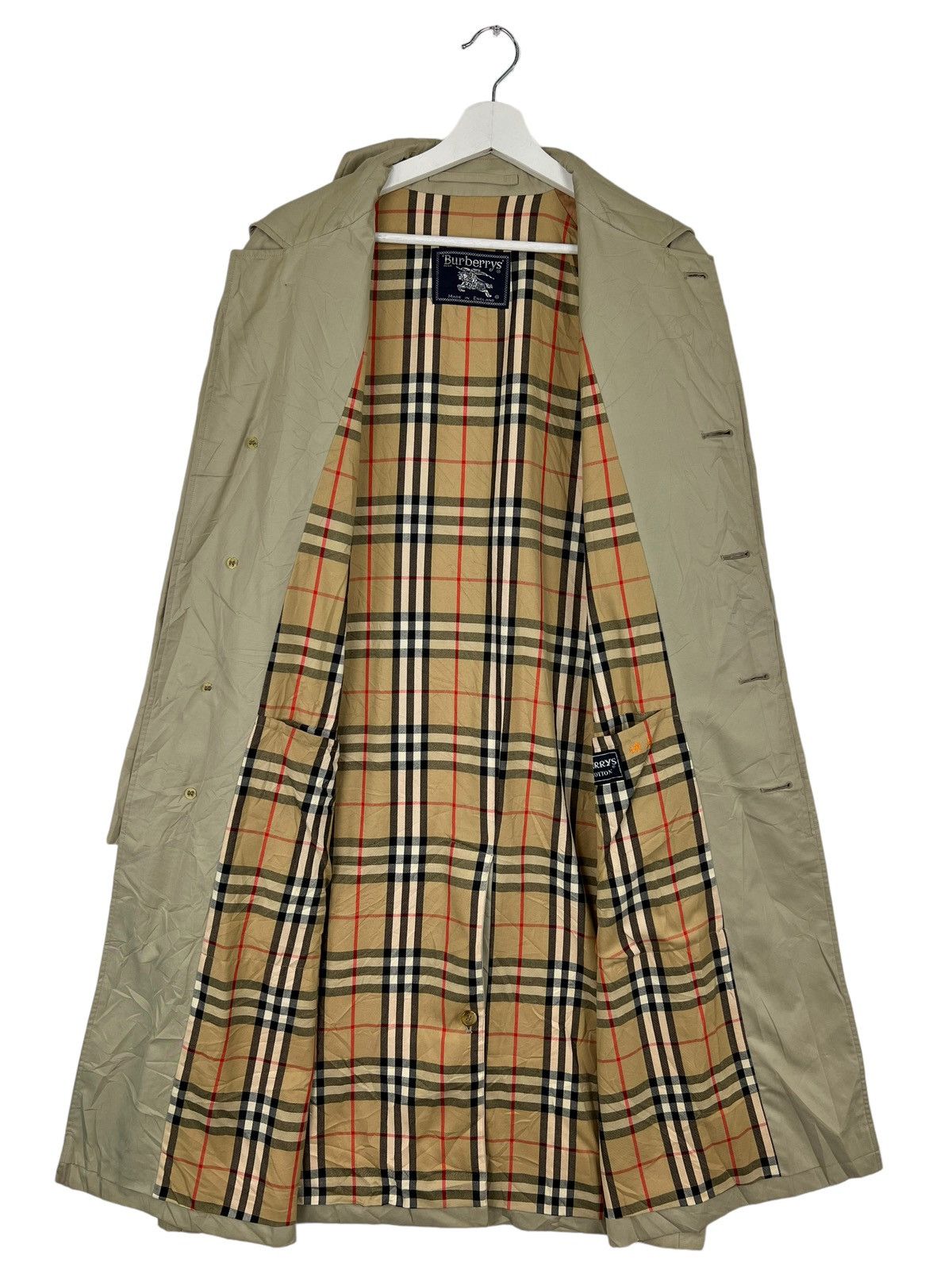 Burberry 🔥 BURBERRYS NOVA CHECK TRENCH COAT MADE IN ENGLAND Size US M / EU 48-50 / 2 - 5 Thumbnail