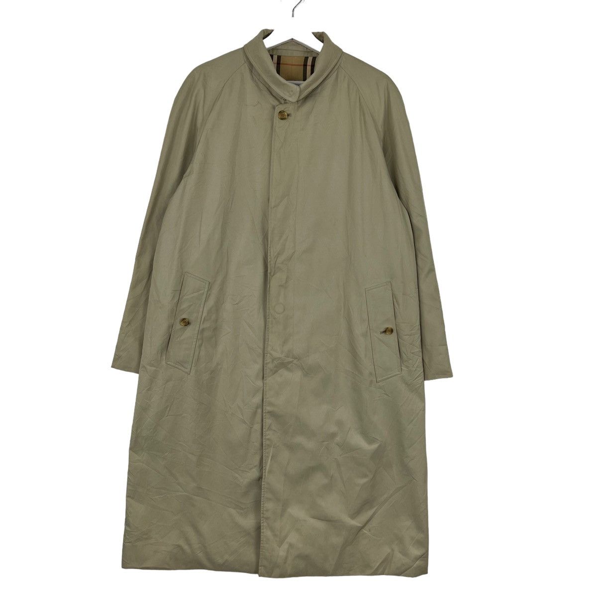Burberry 🔥 BURBERRYS NOVA CHECK TRENCH COAT MADE IN ENGLAND Size US M / EU 48-50 / 2 - 2 Thumbnail