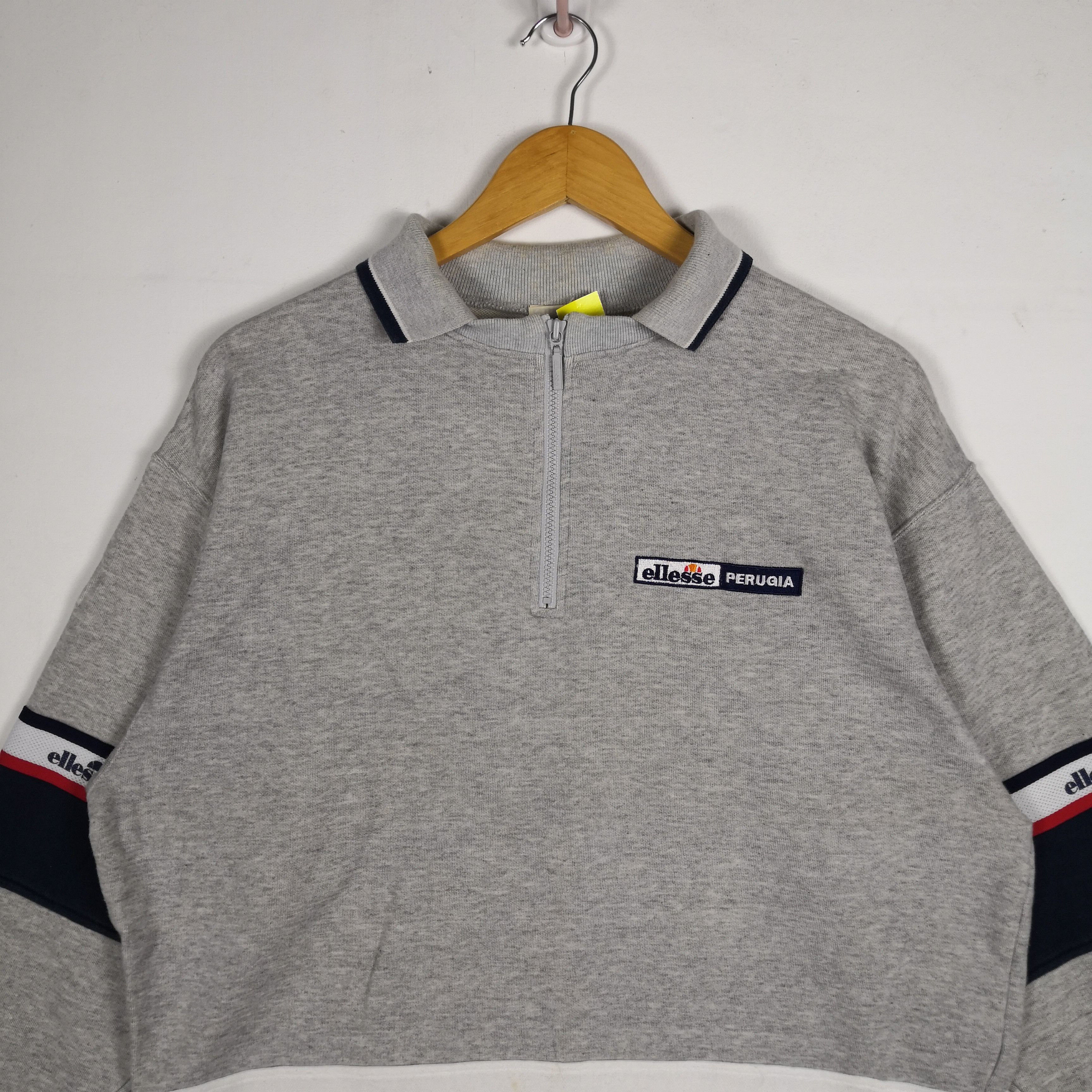 Ellesse × Vintage Vintage Ellesse Sweatshirt Perugia Ellesse Sweater BS18254. Size US L / EU 52-54 / 3 - 3 Thumbnail