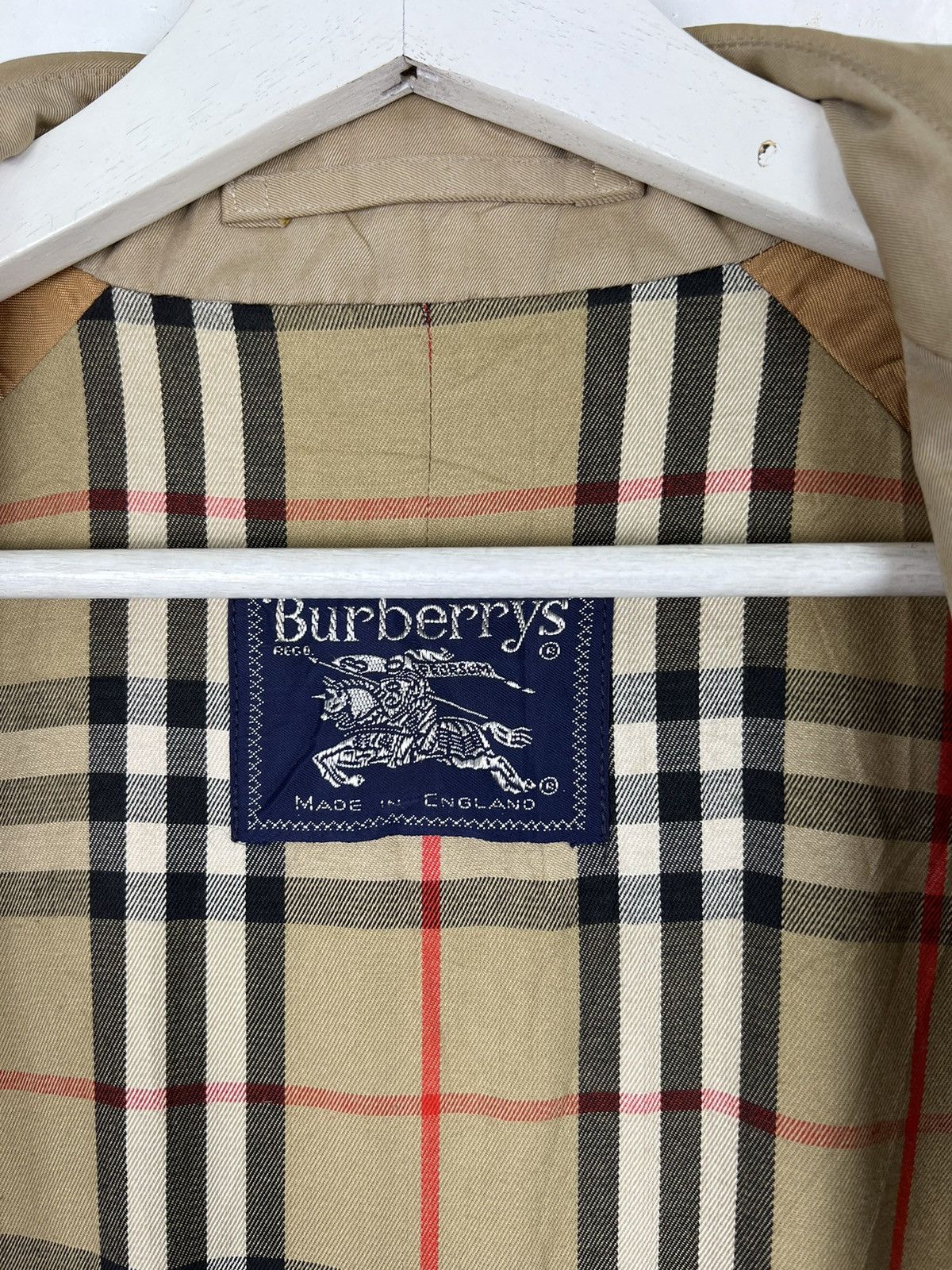 Burberry 🔥 BURBERRYS NOVA CHECK LINING TRENCH COAT MADE IN ENGLAND Size US M / EU 48-50 / 2 - 8 Thumbnail