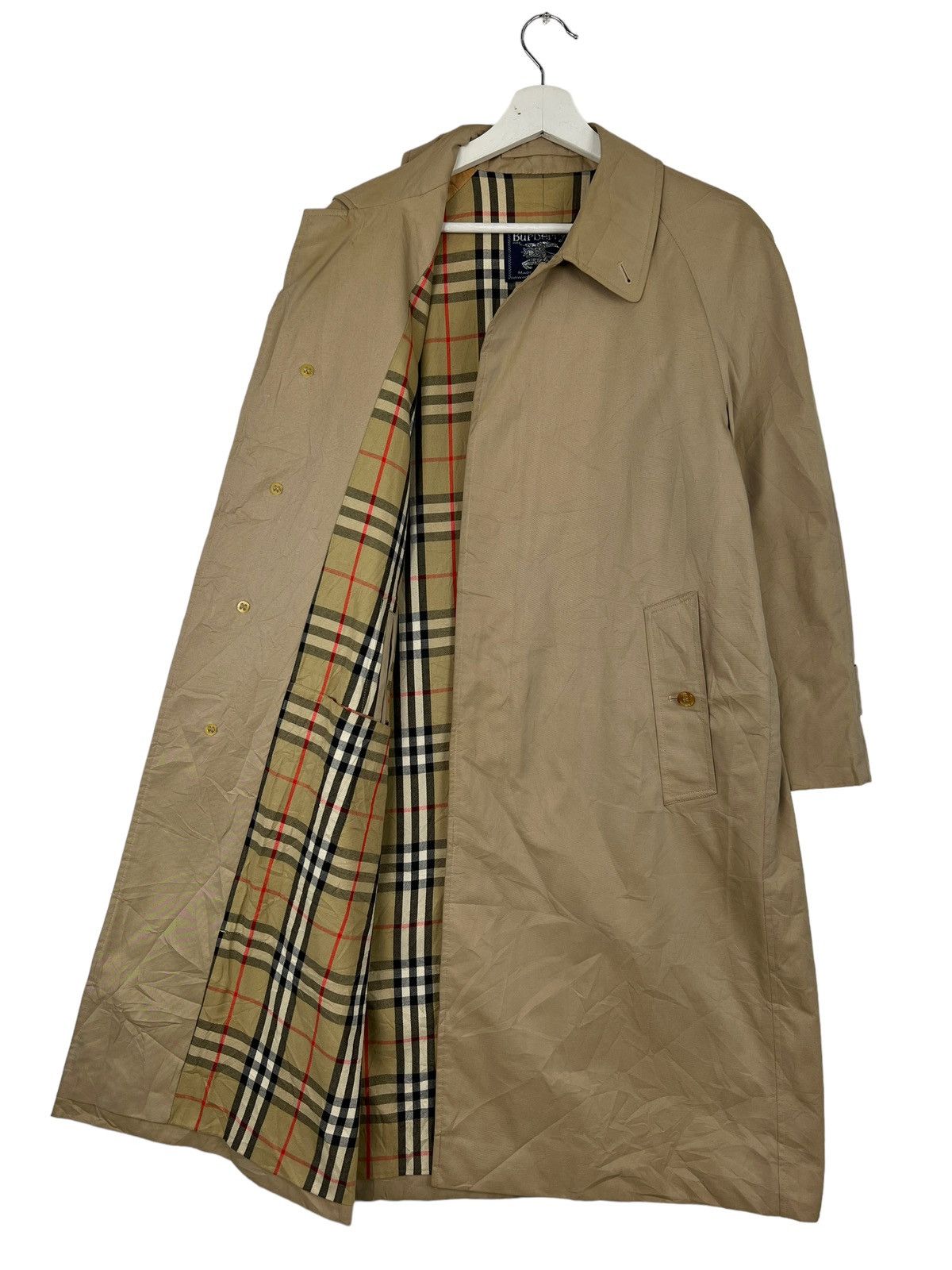 ジャケット・アウター 1003 Burberrys Trench Coat Nova Check Burberry Blue Label Trench Coat Nova Check Liner Belt 40 | eBay