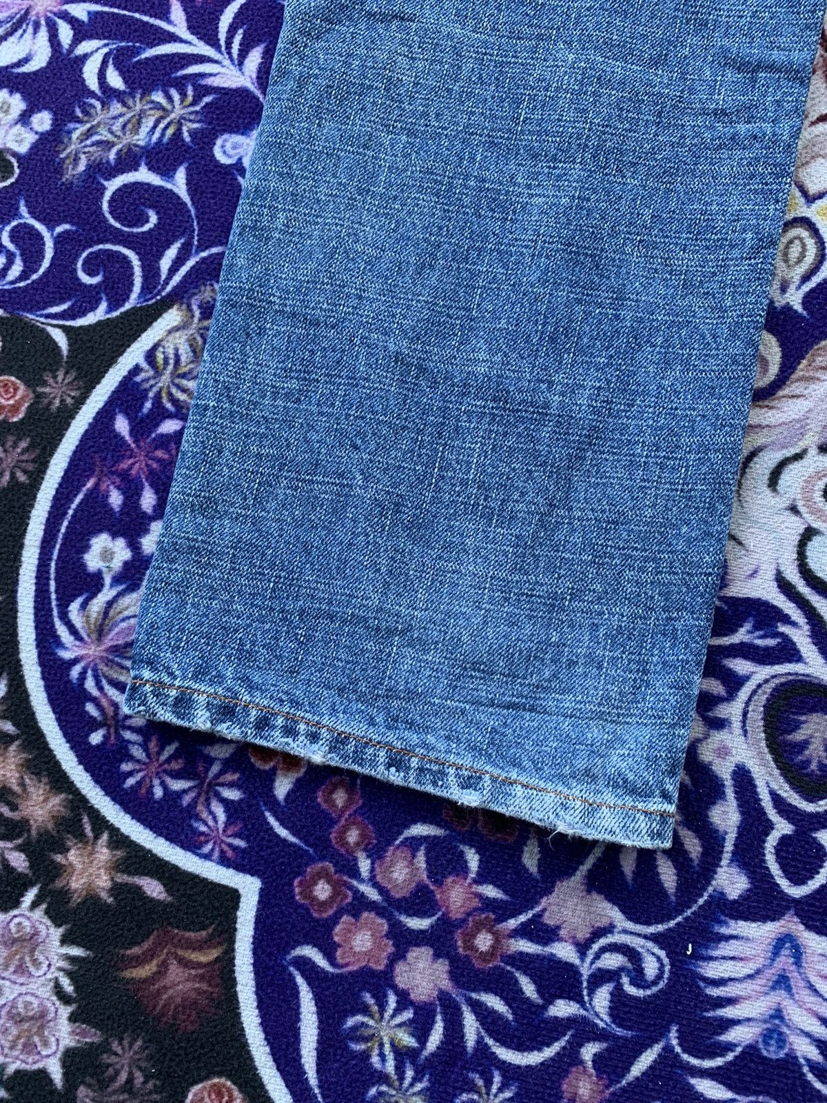 Japanese Brand Nylaus Crew Distressed Denim Size US 32 / EU 48 - 11 Thumbnail