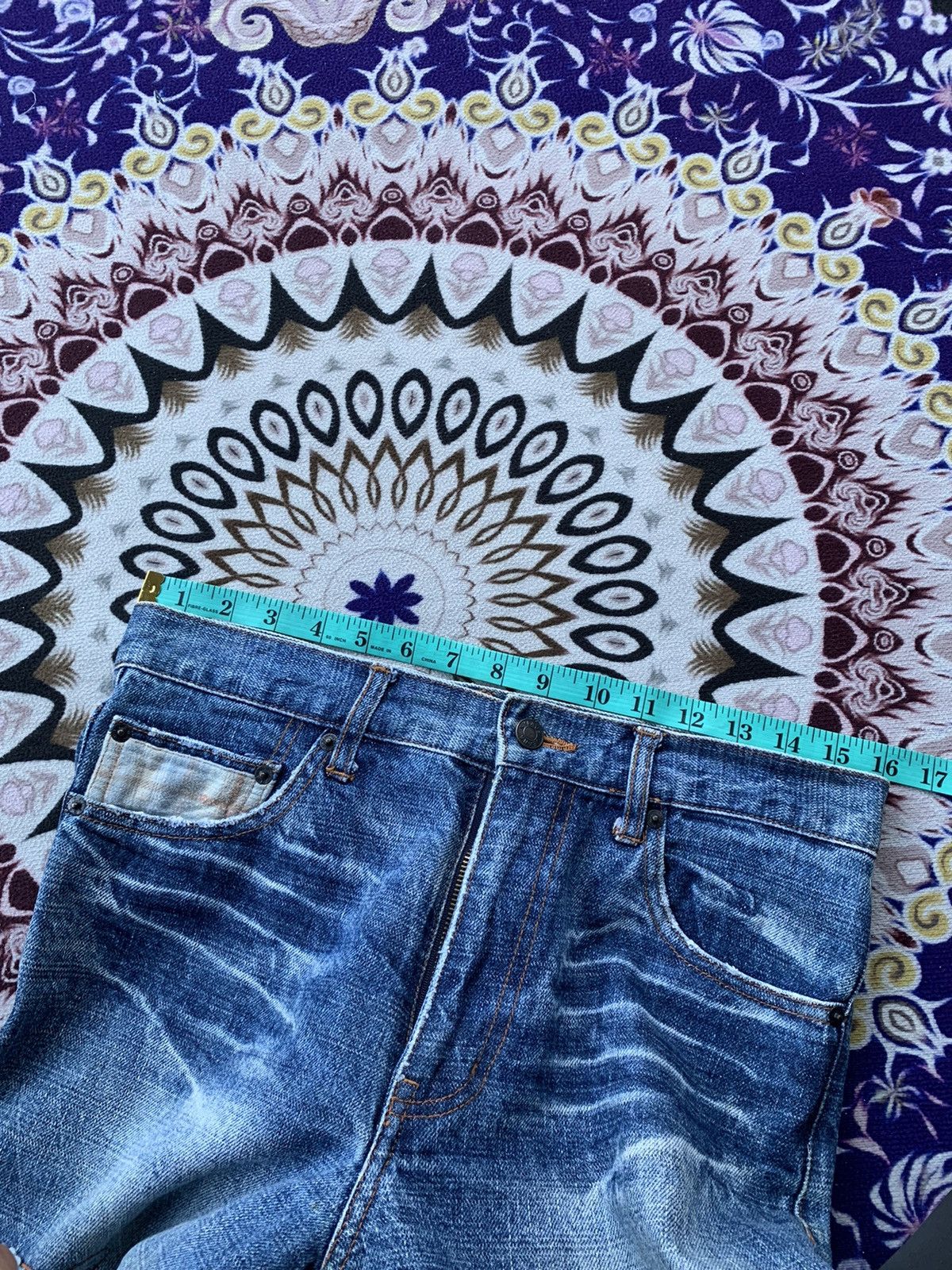 Japanese Brand Nylaus Crew Distressed Denim Size US 32 / EU 48 - 15 Thumbnail