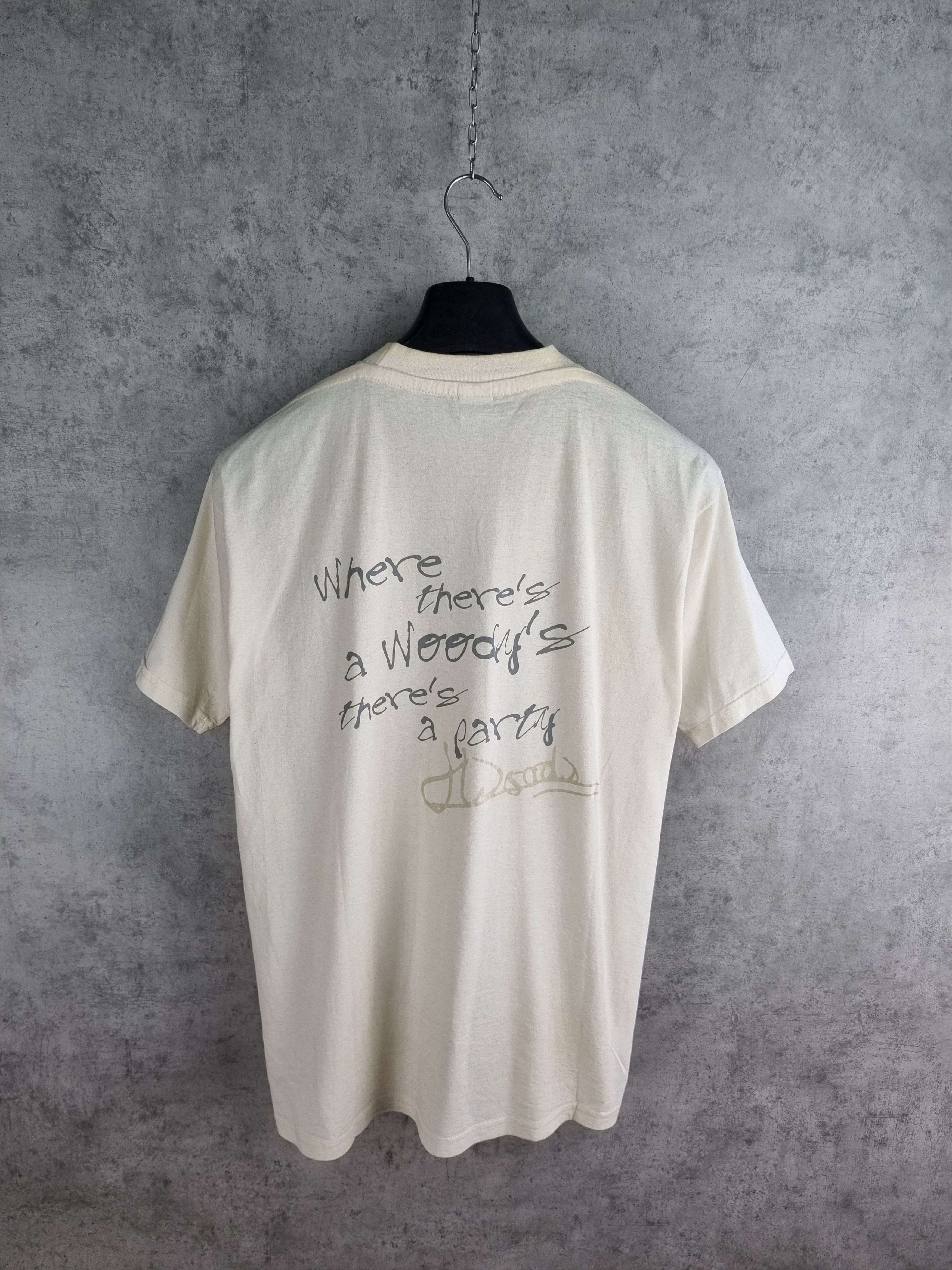Vintage 2000 Woodys Party Big Print Dancing Time Vintage tee shirt Size US M / EU 48-50 / 2 - 4 Thumbnail