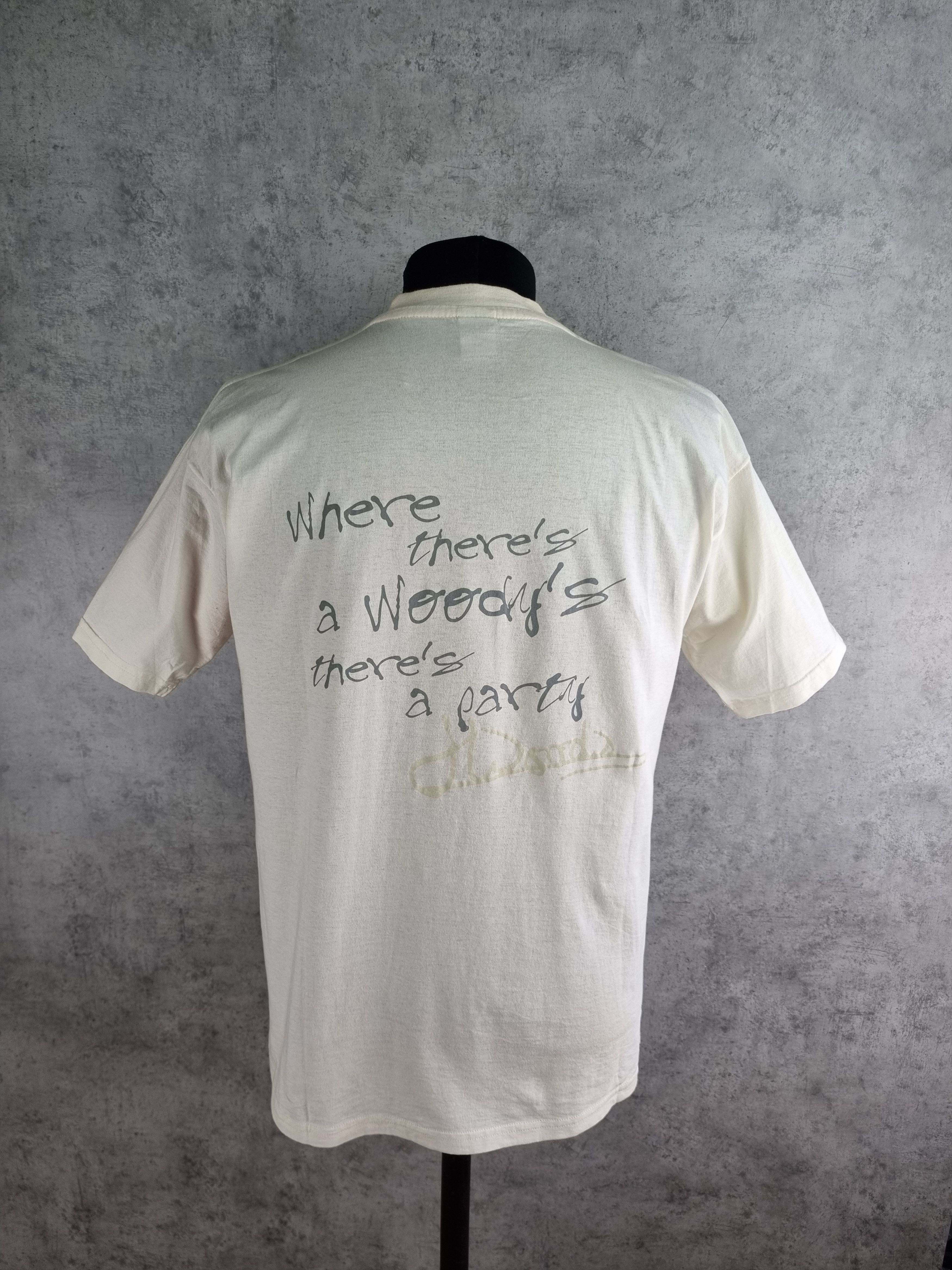 Vintage 2000 Woodys Party Big Print Dancing Time Vintage tee shirt Size US M / EU 48-50 / 2 - 7 Thumbnail