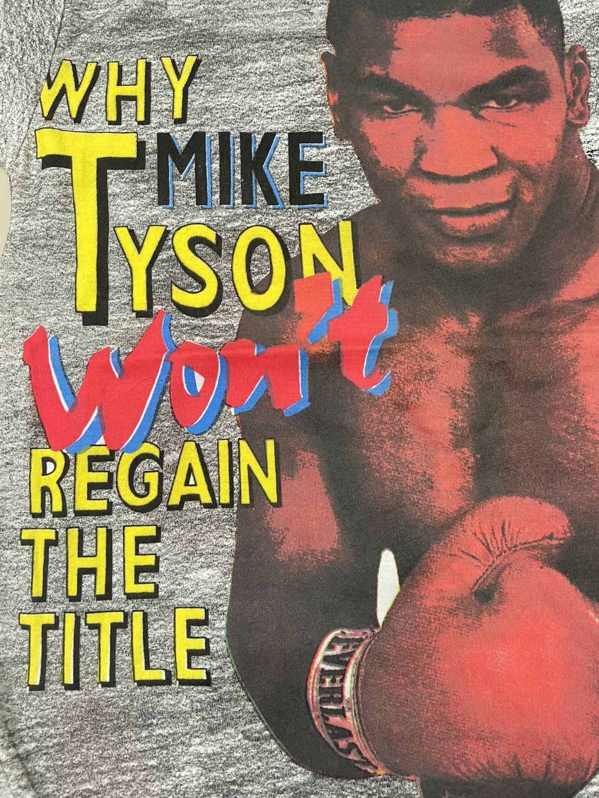 Rap Tees × Vintage Vintage MIKE TYSON 90s Boxing tee Size US L / EU 52-54 / 3 - 4 Thumbnail