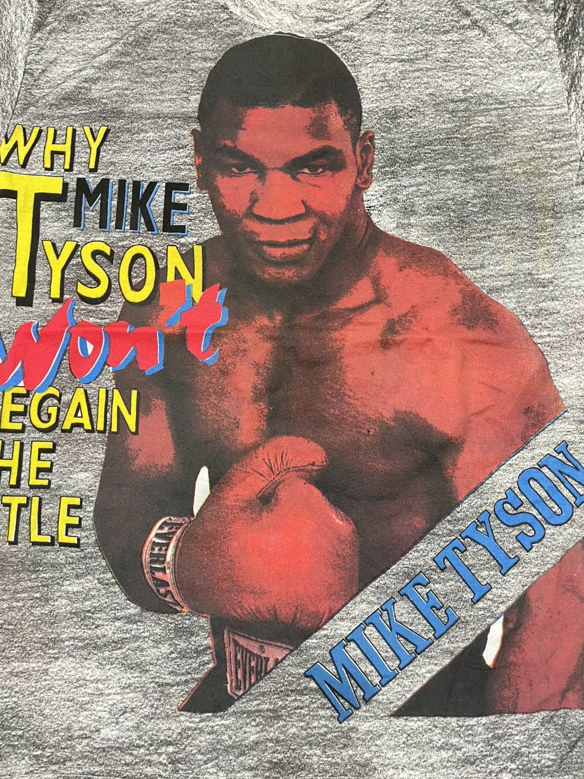 Rap Tees × Vintage Vintage MIKE TYSON 90s Boxing tee Size US L / EU 52-54 / 3 - 5 Thumbnail