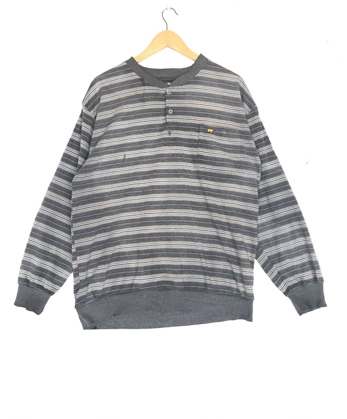 Golden Bear Vintage Golden Bear Striped Sweatshirt Sweater Jumper Size US L / EU 52-54 / 3 - 1 Thumbnail
