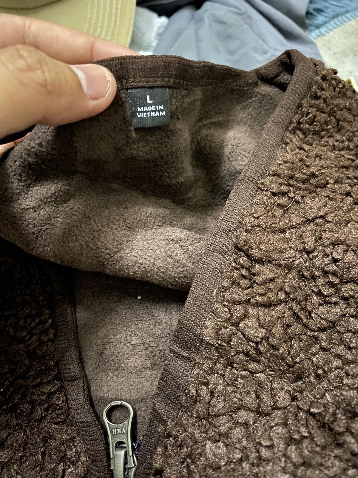 Uniqlo Brown Fleece Cardigan Deep Pile Retro Jacket Size US L / EU 52-54 / 3 - 4 Thumbnail