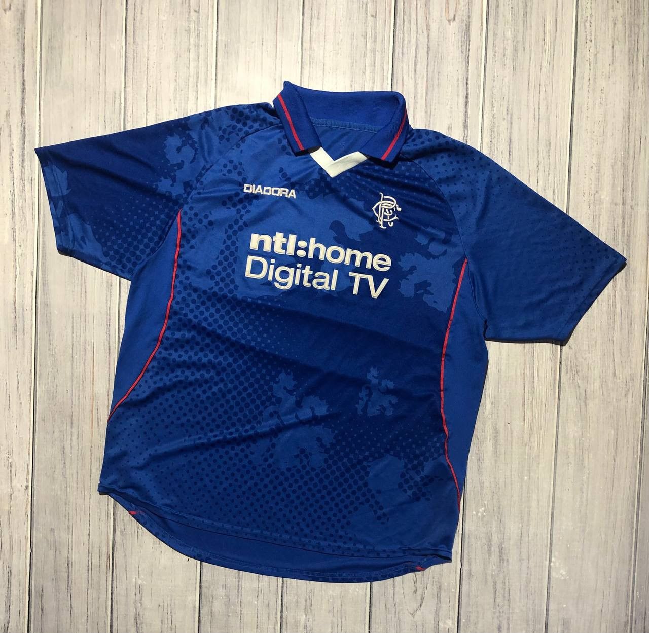 Diadora Diadora Rangers Glasgow 2002 2003 Home Shirt Soccer Jersey Size US L / EU 52-54 / 3 - 1 Thumbnail