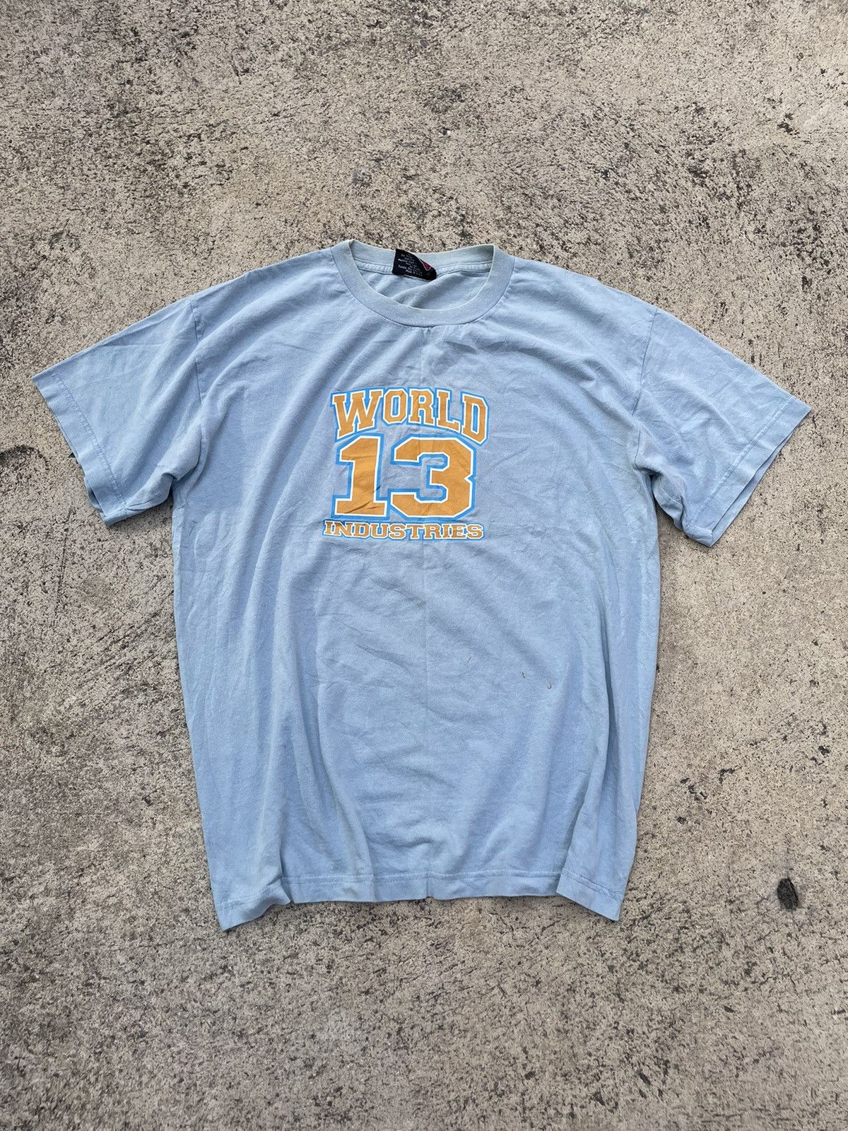 Other Vintage World Industries Skateboard 90s Blue T-shirt Size US XL / EU 56 / 4 - 2 Thumbnail