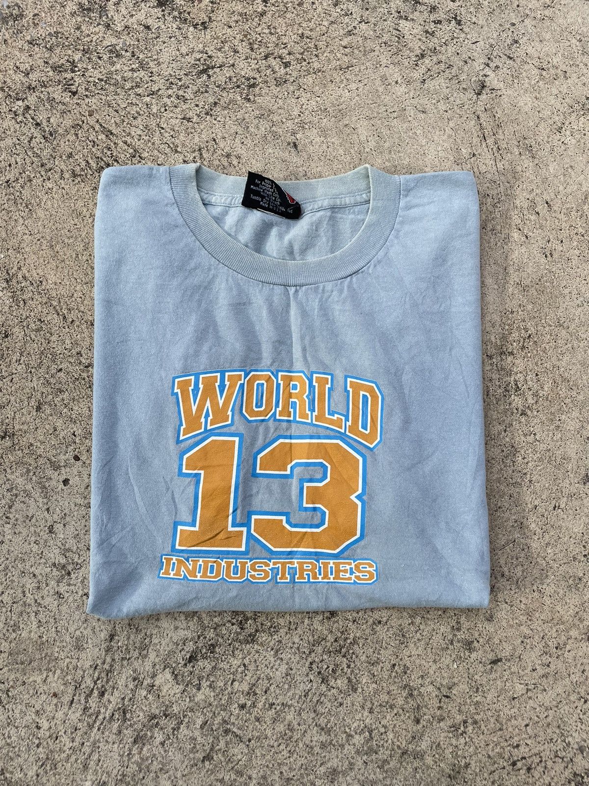 Other Vintage World Industries Skateboard 90s Blue T-shirt Size US XL / EU 56 / 4 - 1 Thumbnail