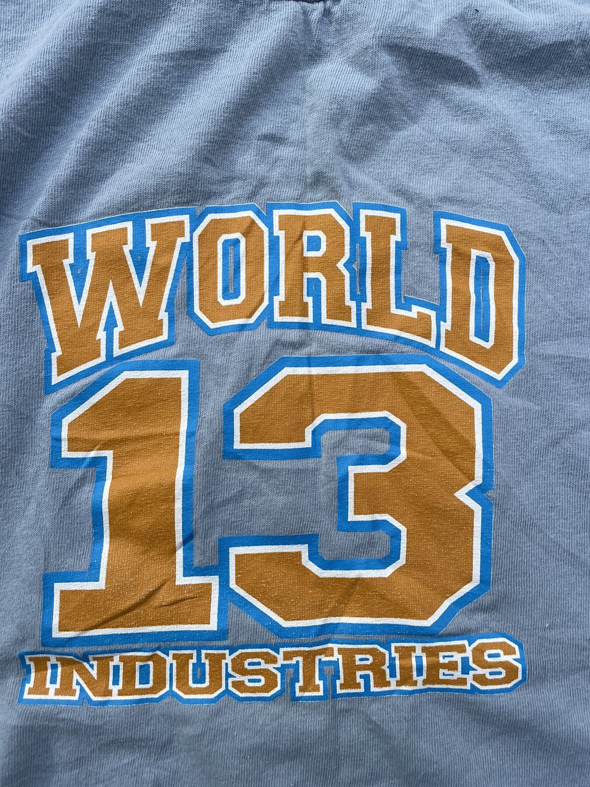 Other Vintage World Industries Skateboard 90s Blue T-shirt Size US XL / EU 56 / 4 - 4 Thumbnail