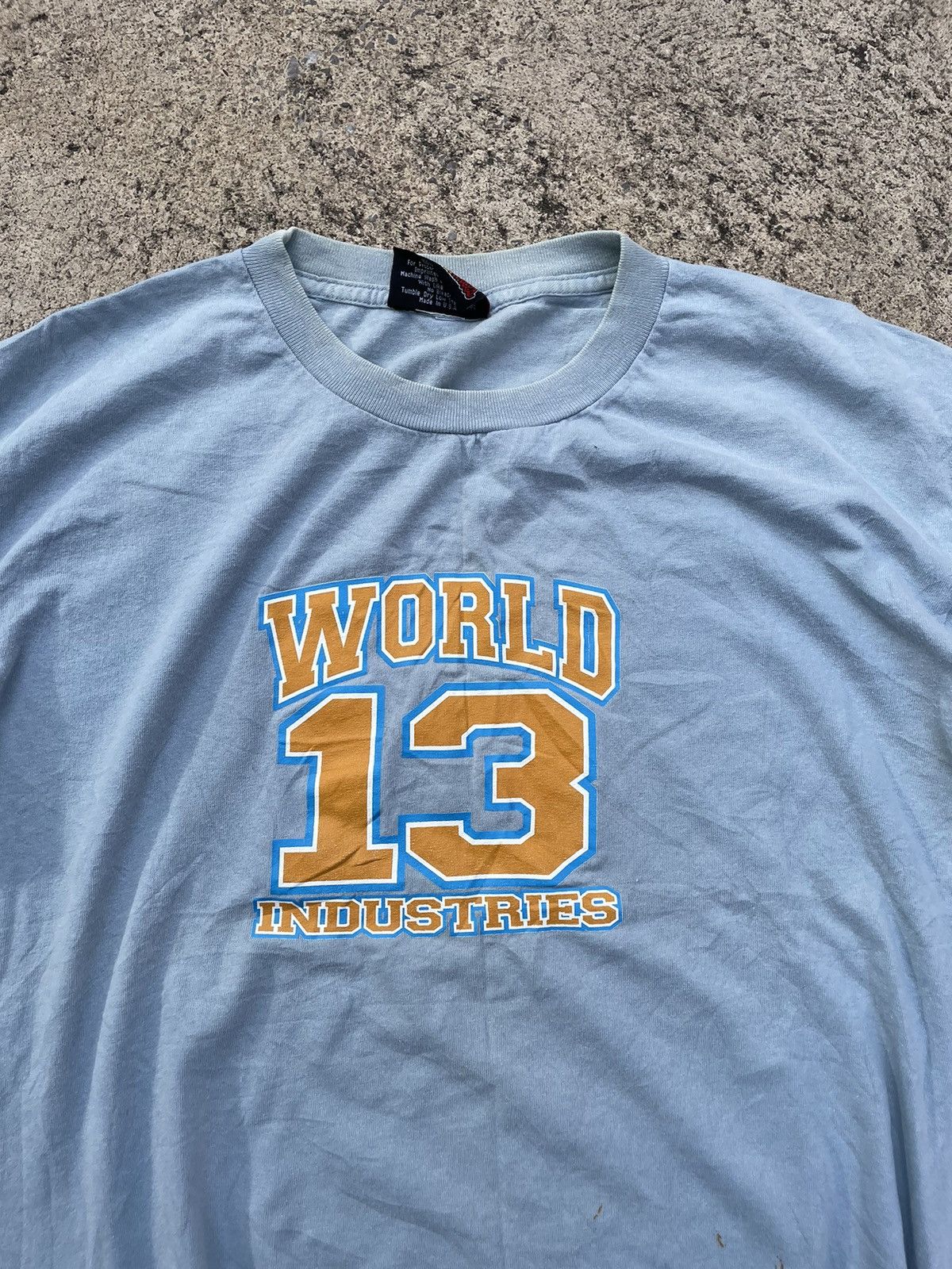 Other Vintage World Industries Skateboard 90s Blue T-shirt Size US XL / EU 56 / 4 - 3 Thumbnail