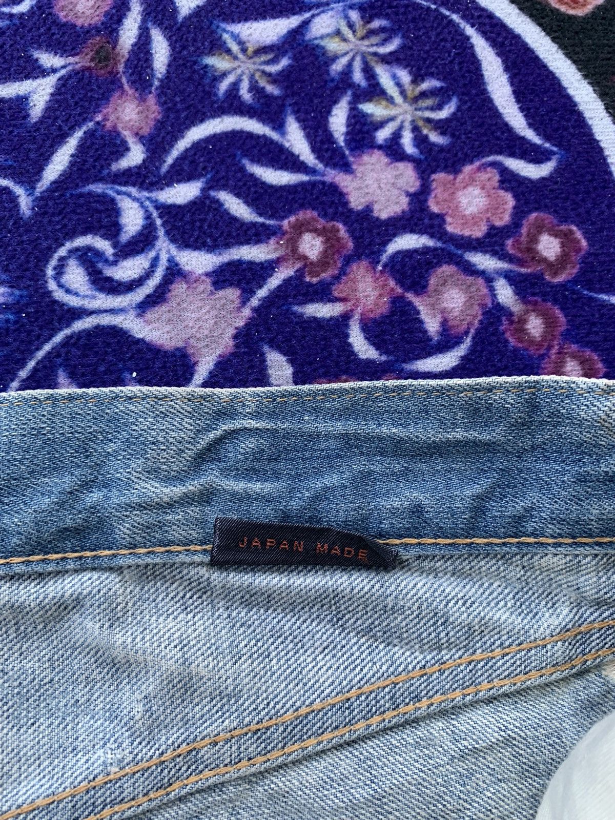 Japanese Brand Blue Way Distressed Denim Size US 31 - 9 Thumbnail