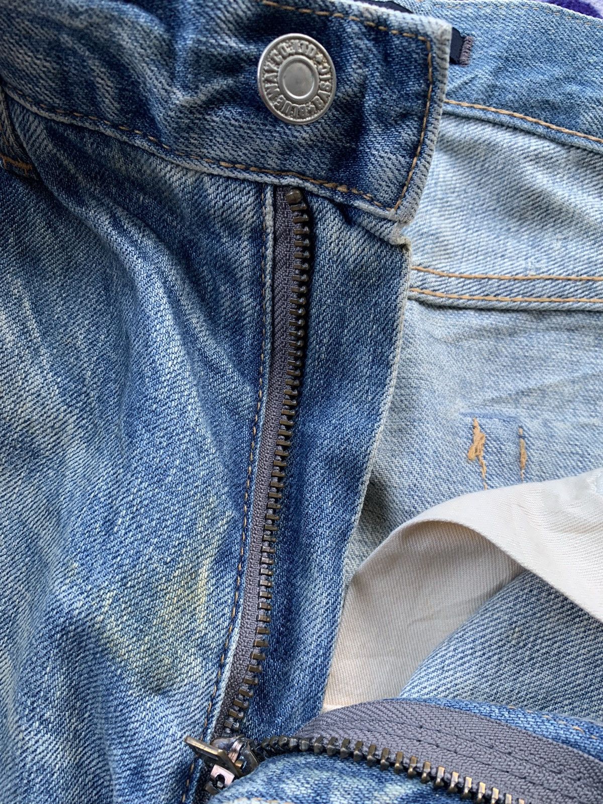Japanese Brand Blue Way Distressed Denim Size US 31 - 6 Thumbnail