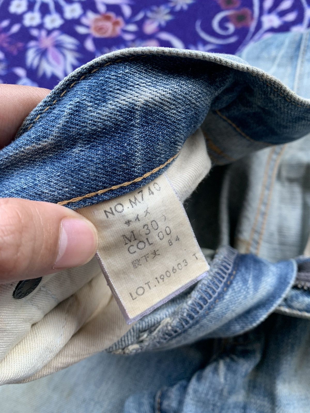 Japanese Brand Blue Way Distressed Denim Size US 31 - 10 Thumbnail