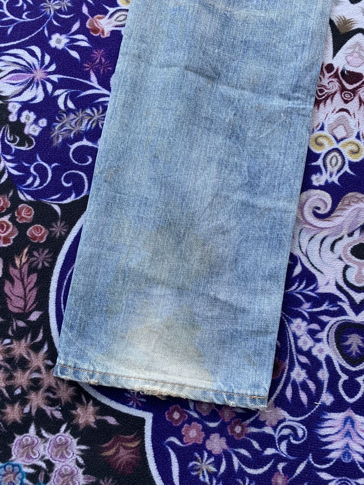 Japanese Brand Blue Way Distressed Denim Size US 31 - 13 Thumbnail