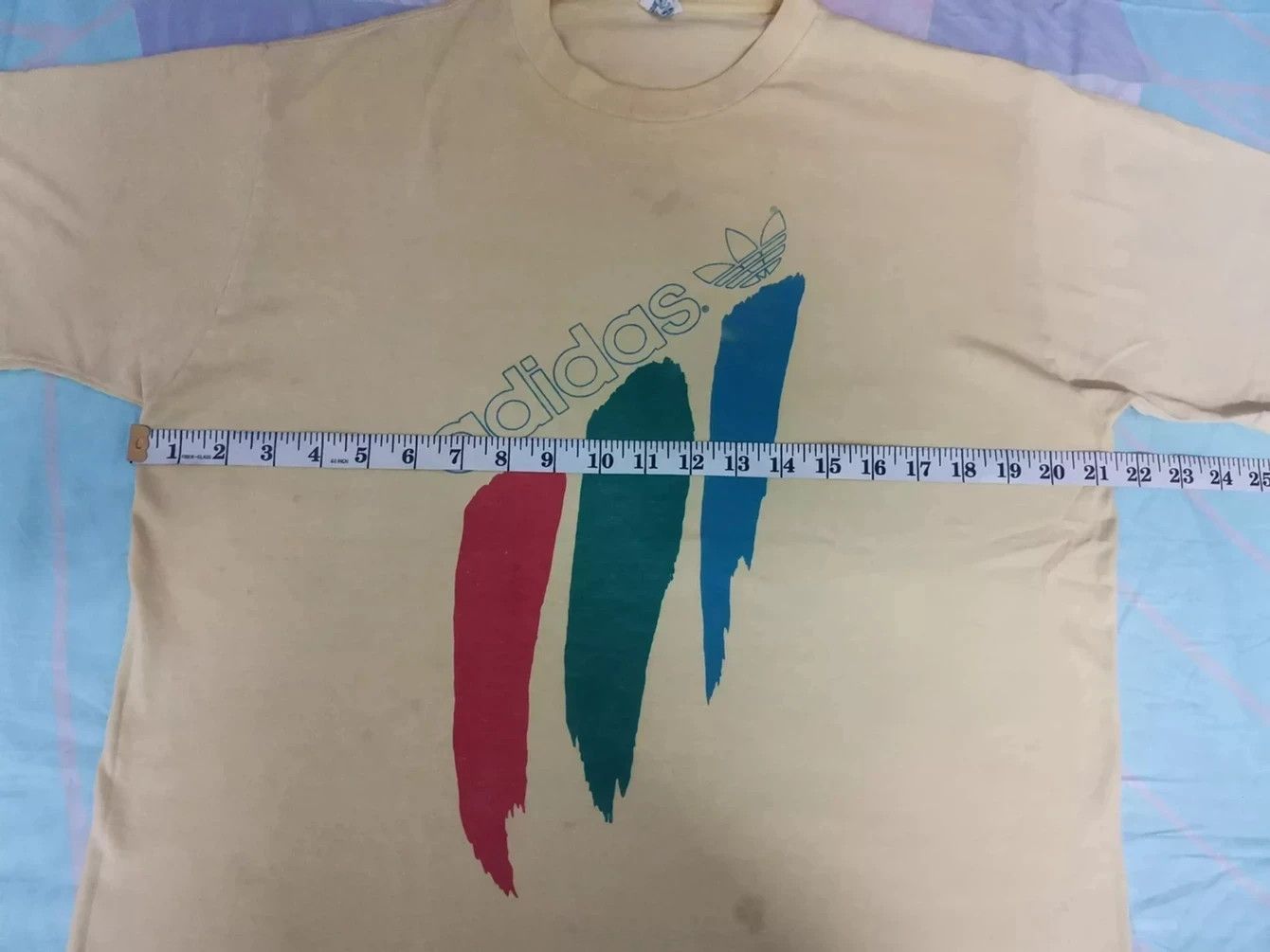 Vintage Vintage Adidas 80s T shirt Stitches Thin Streetwear Size US L / EU 52-54 / 3 - 6 Thumbnail
