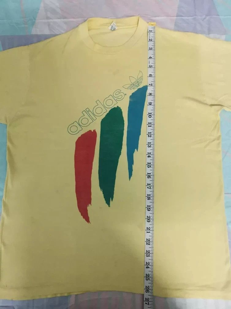 Vintage Vintage Adidas 80s T shirt Stitches Thin Streetwear Size US L / EU 52-54 / 3 - 5 Thumbnail
