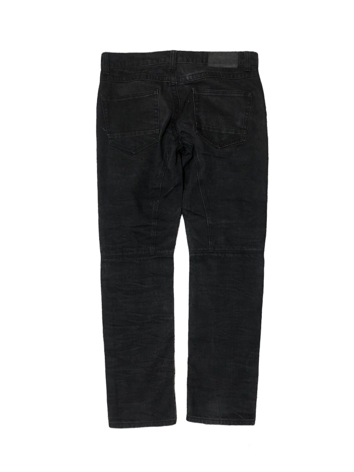 Japanese Brand Blue Stitch Bondage Studded Slim Straight Jean Like Balmain Size US 34 / EU 50 - 3 Thumbnail