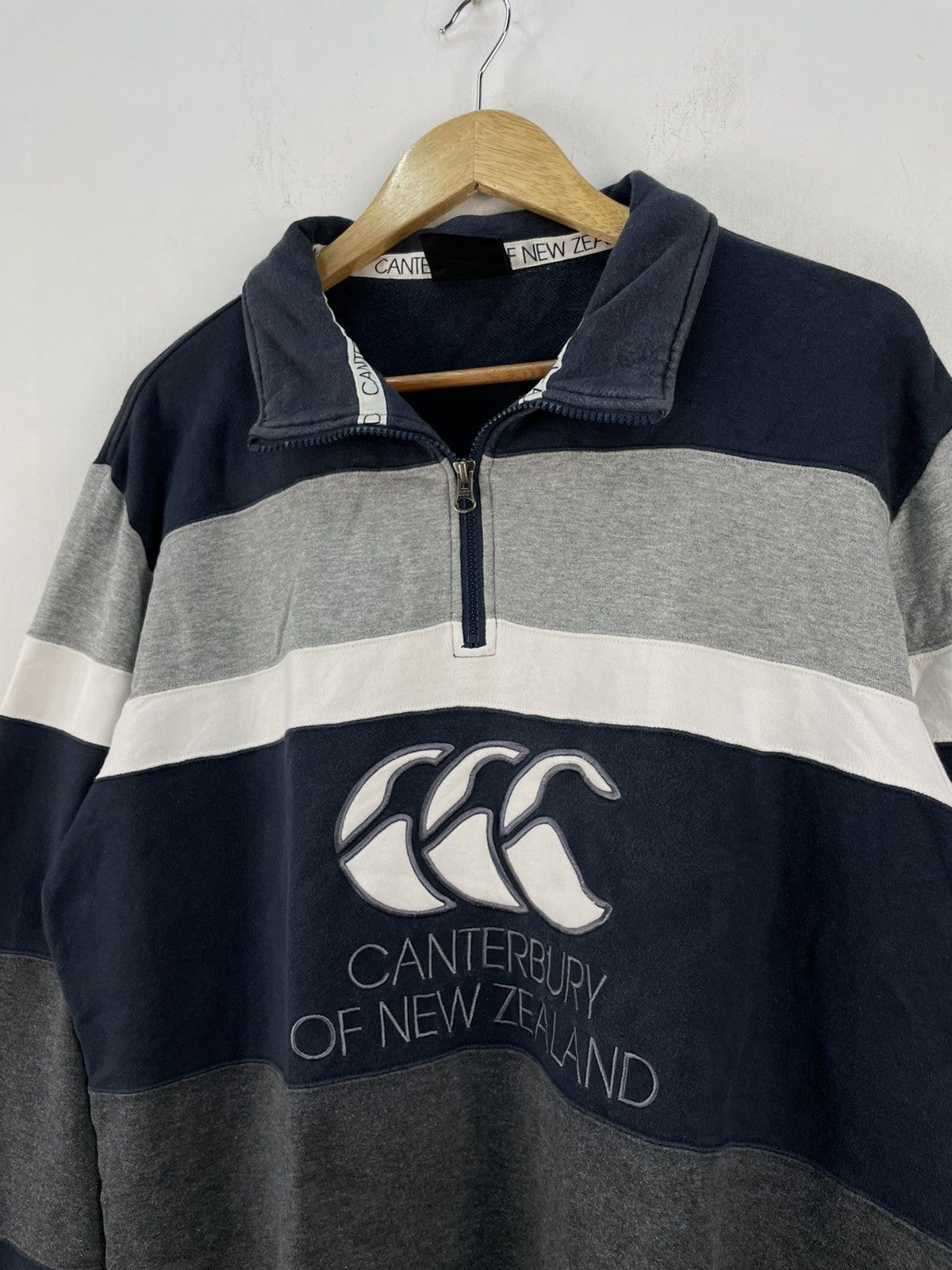 Canterbury of New Zealand × Vintage Vintage Canterbury Of New Zealand Half Zip Sweater Rugby Size US L / EU 52-54 / 3 - 5 Thumbnail