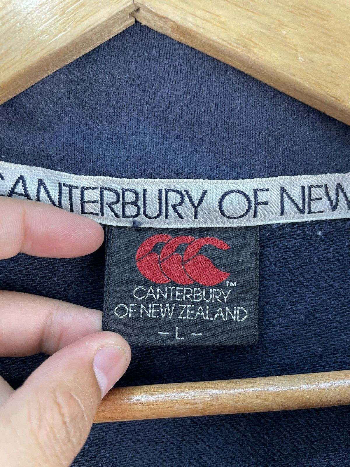 Canterbury of New Zealand × Vintage Vintage Canterbury Of New Zealand Half Zip Sweater Rugby Size US L / EU 52-54 / 3 - 3 Thumbnail