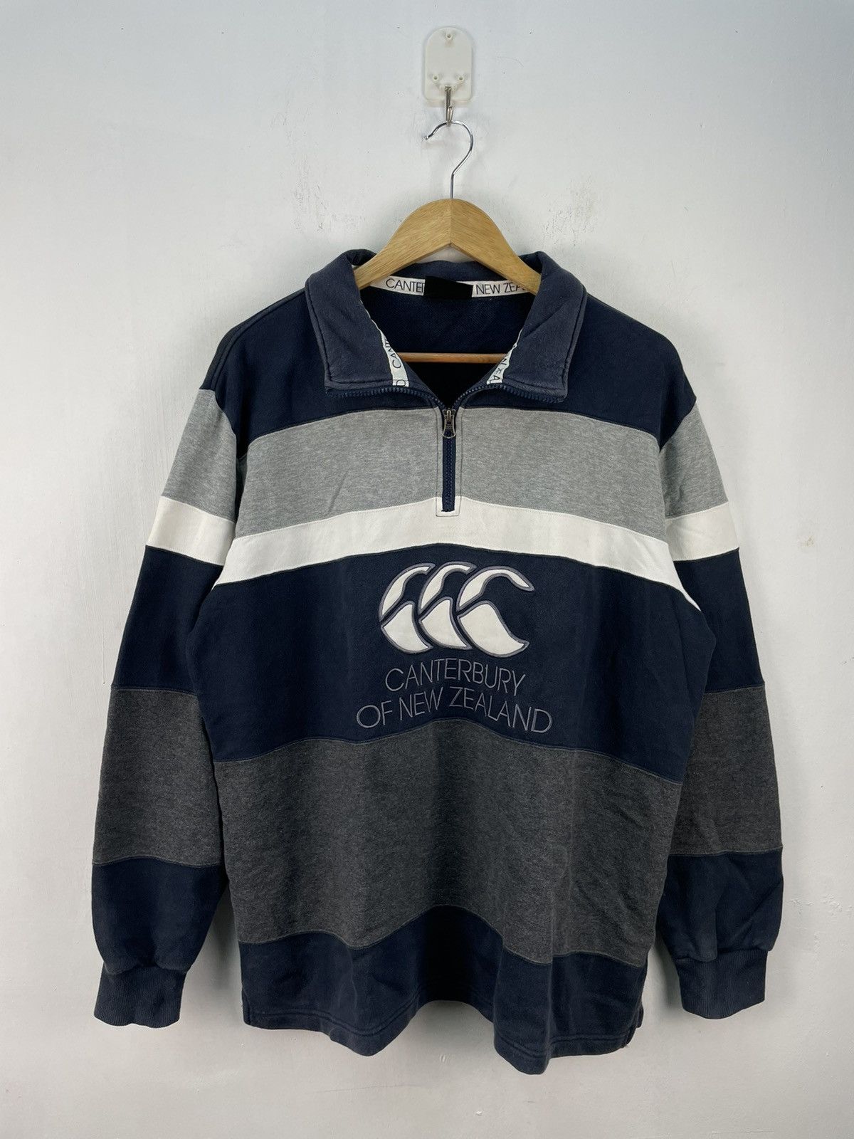 Canterbury of New Zealand × Vintage Vintage Canterbury Of New Zealand Half Zip Sweater Rugby Size US L / EU 52-54 / 3 - 4 Thumbnail