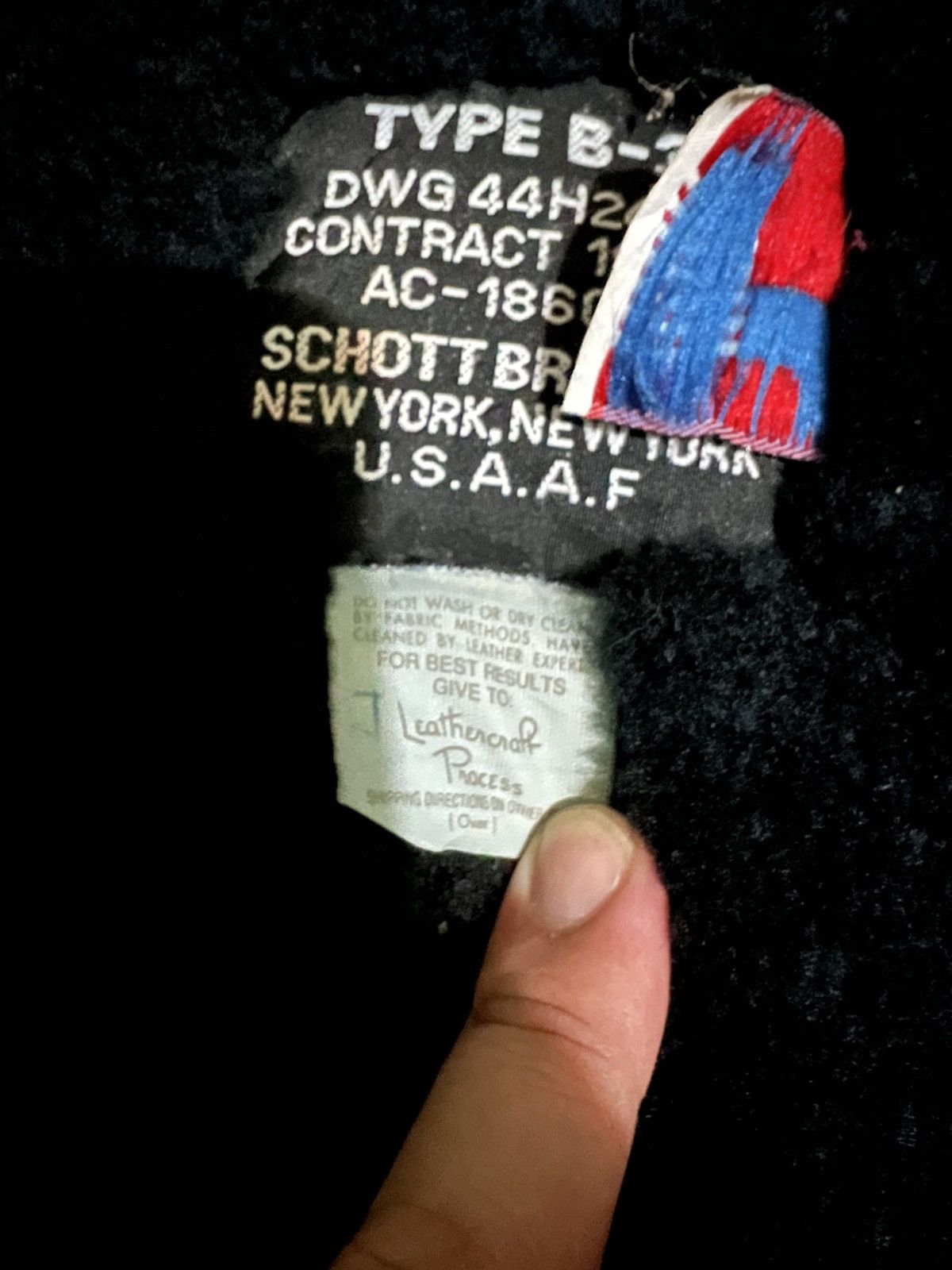 SCHOTT BROS TYPE B-3 JACKET SIZE 40