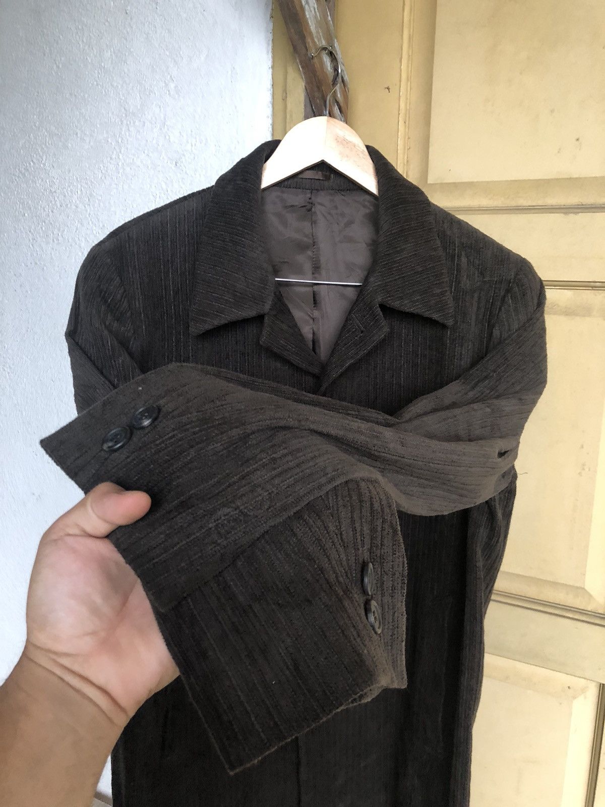 Issey Miyake Vintage Issey Miyake Tete Homme Corduroy Button Jacket Size US L / EU 52-54 / 3 - 8 Thumbnail