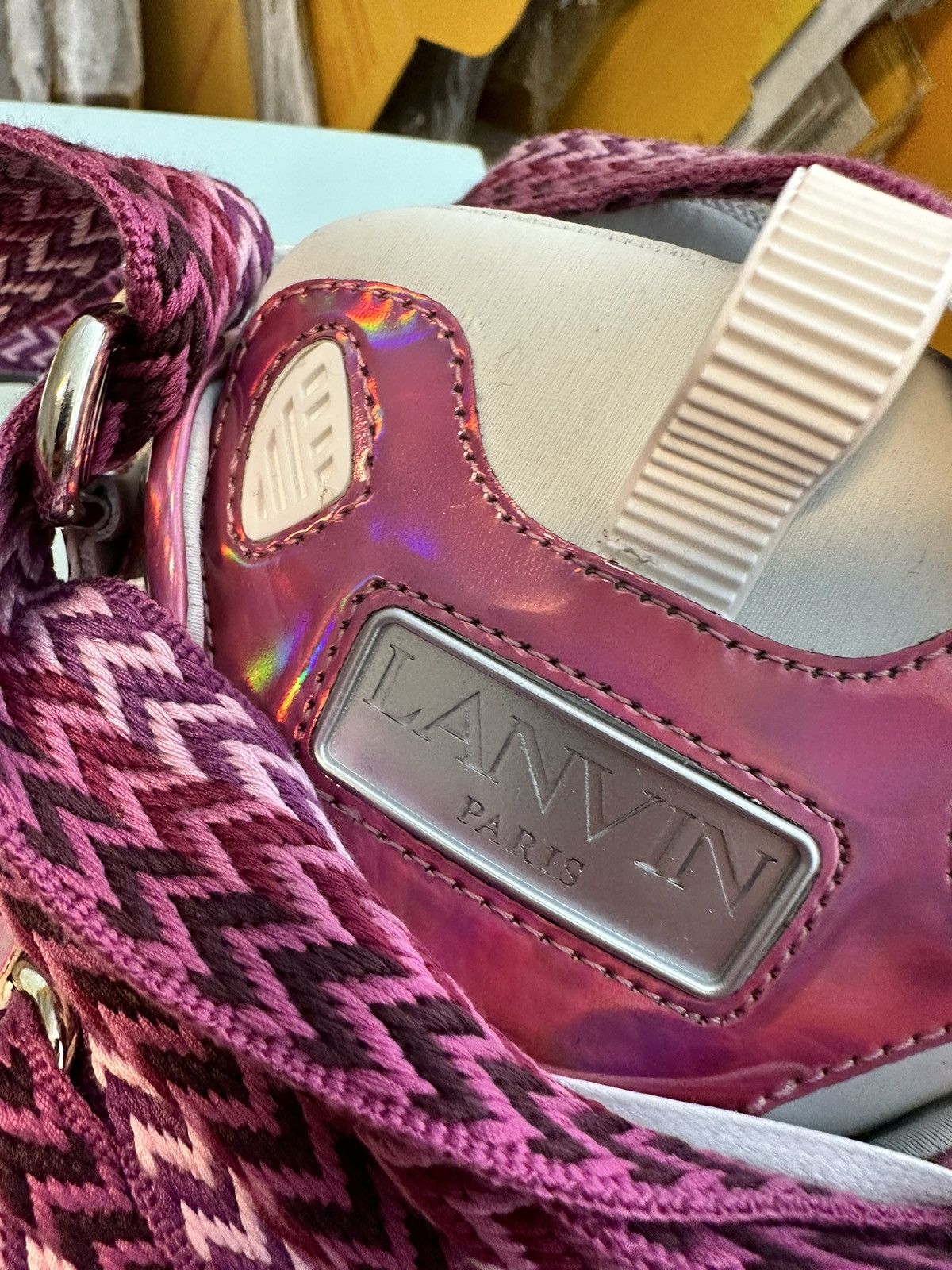 Lanvin Lanvin LUCID PINK CURB SNEAKERS Size US 10.5 / EU 43-44 - 5 Thumbnail