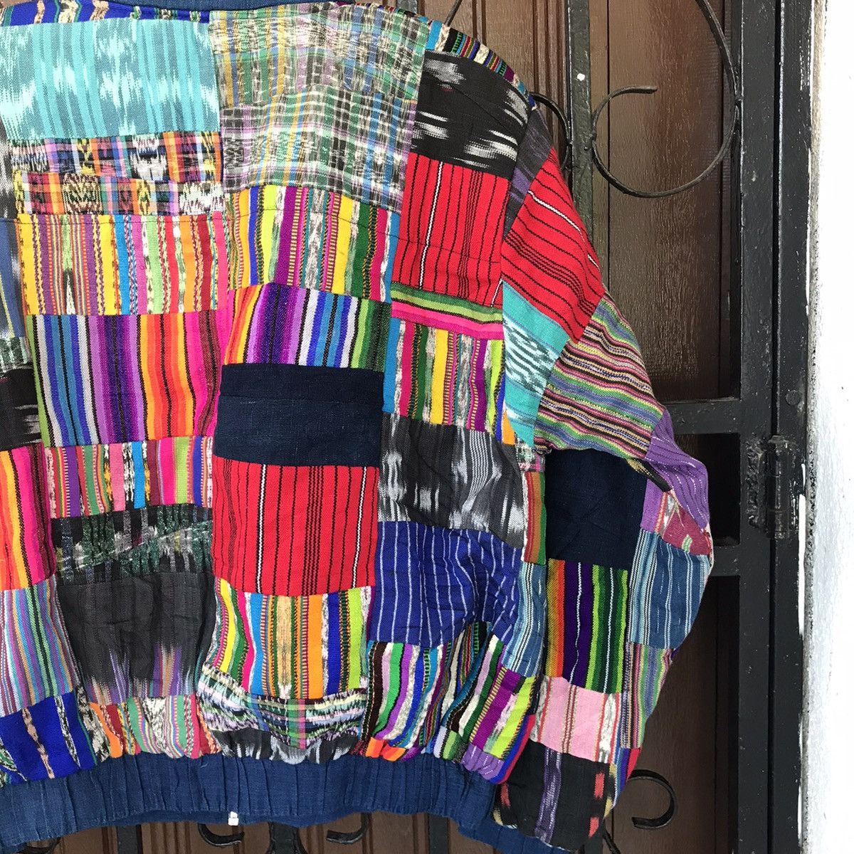 Handmade Cozy Colorful Patchworks Hand Made Jacket Size US L / EU 52-54 / 3 - 6 Thumbnail