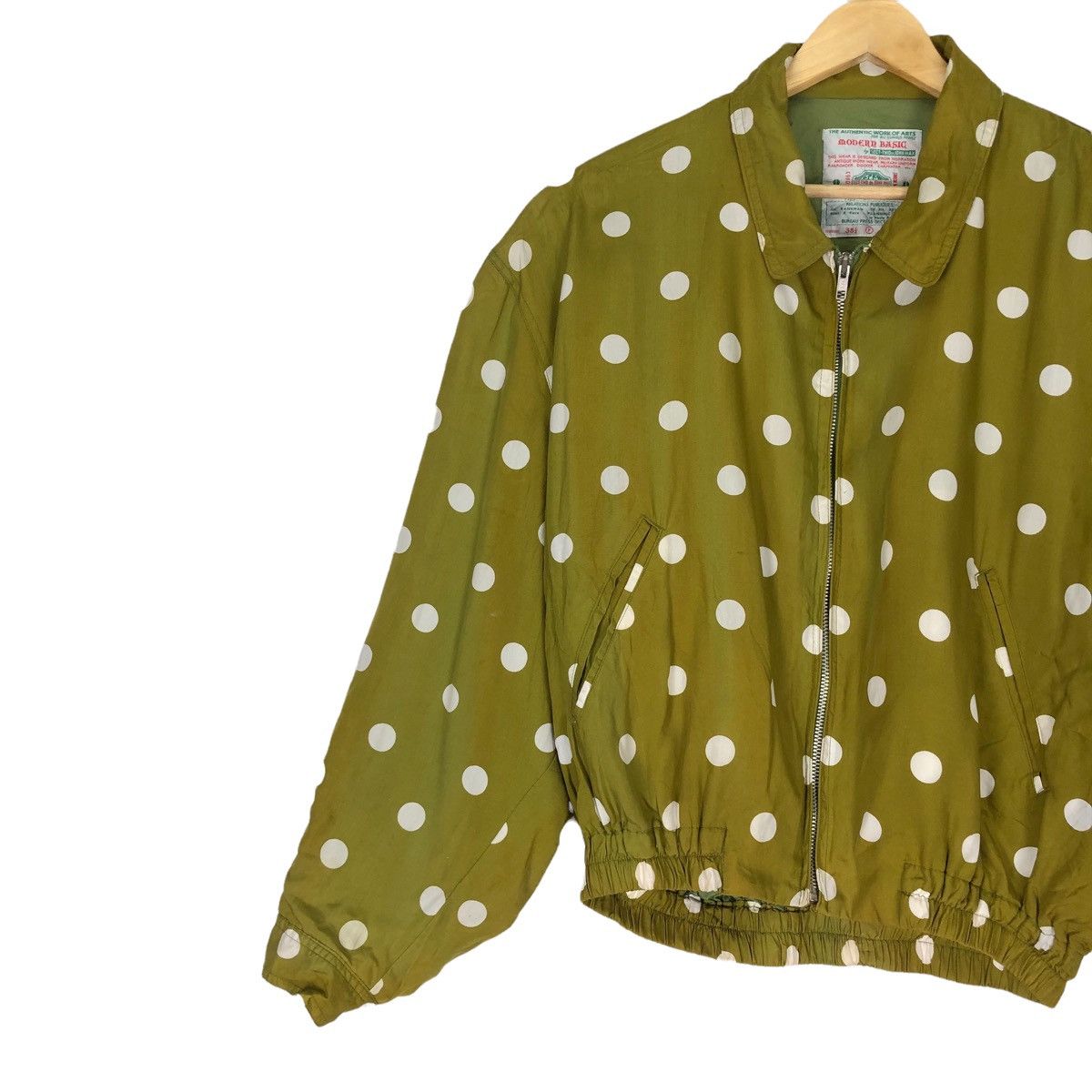 Japanese Brand VTG JAPANESE BRAND POLLKADOT BOMBER JACKET Size M / US 6-8 / IT 42-44 - 2 Thumbnail