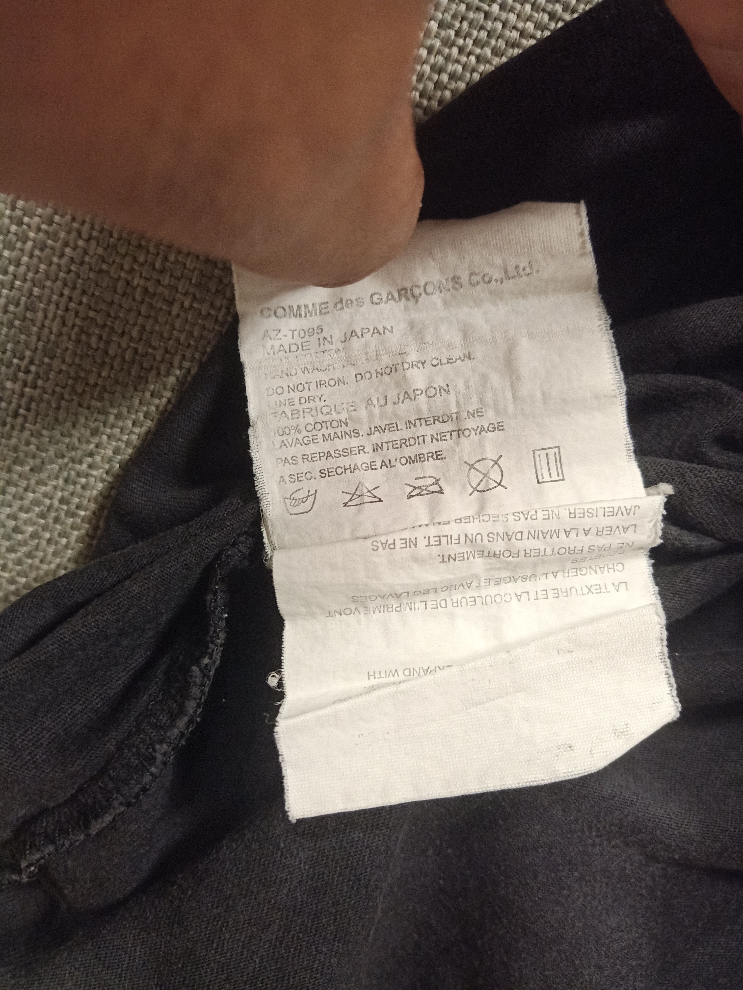 Comme des Garcons × Comme des Garcons Homme × Comme des Garcons PLAY T shirt comme des garcons but they told me it was decaf Size US M / EU 48-50 / 2 - 6 Thumbnail