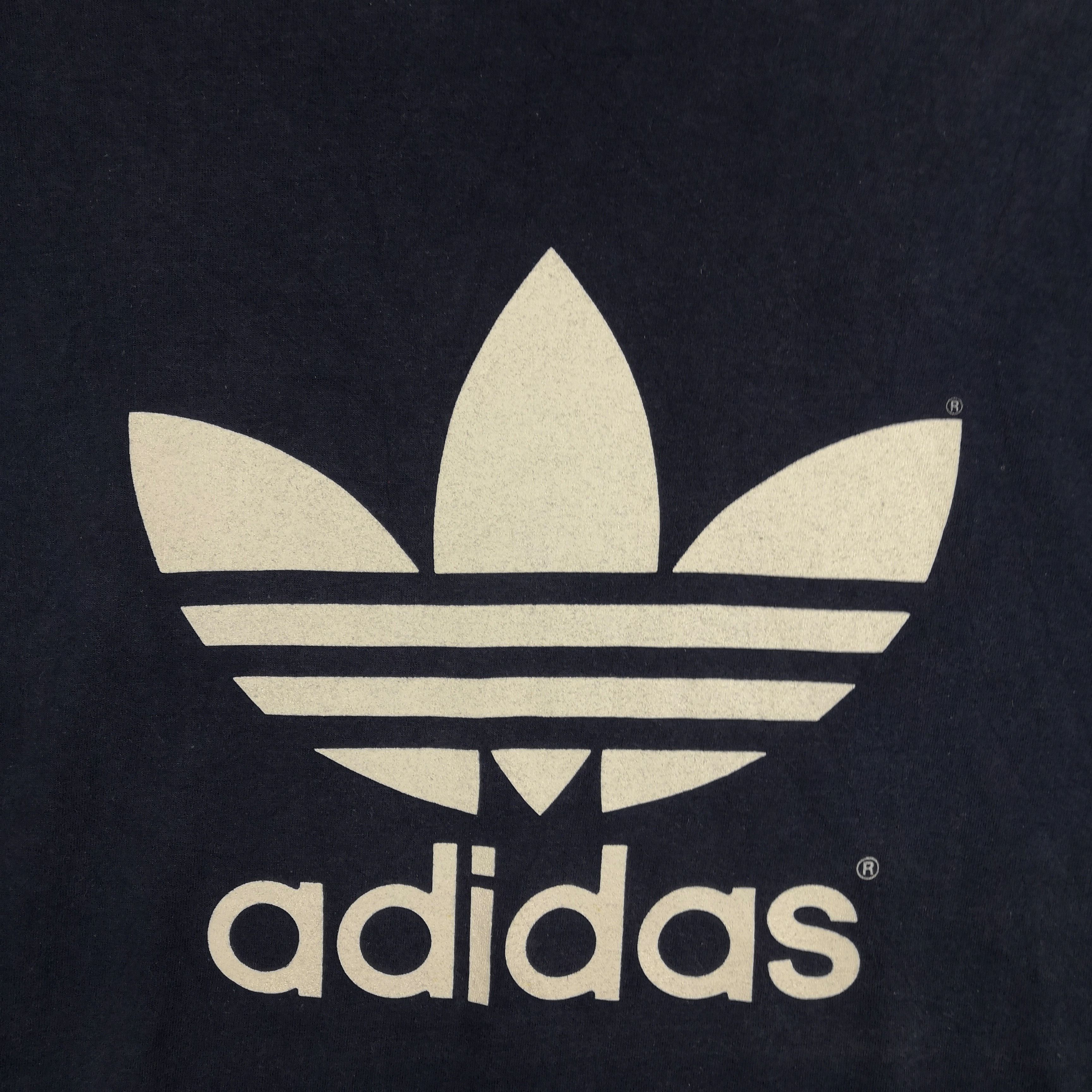 Adidas Vintage 90s Adidas T-Shirts Adidas Trefoil Crewneck 56789 Size US L / EU 52-54 / 3 - 5 Thumbnail
