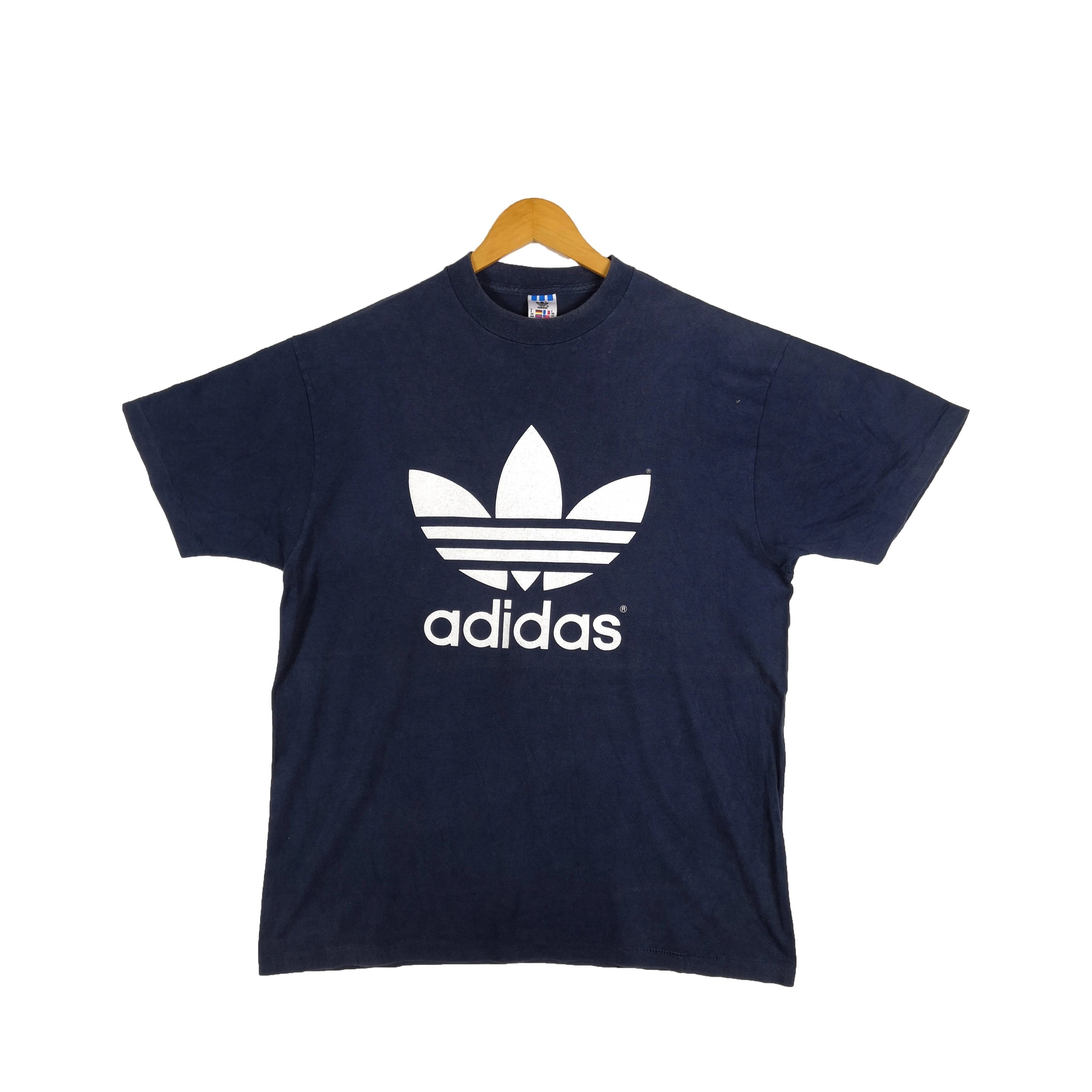 Vintage 90s Adidas T-Shirts Adidas Trefoil Crewneck Tees