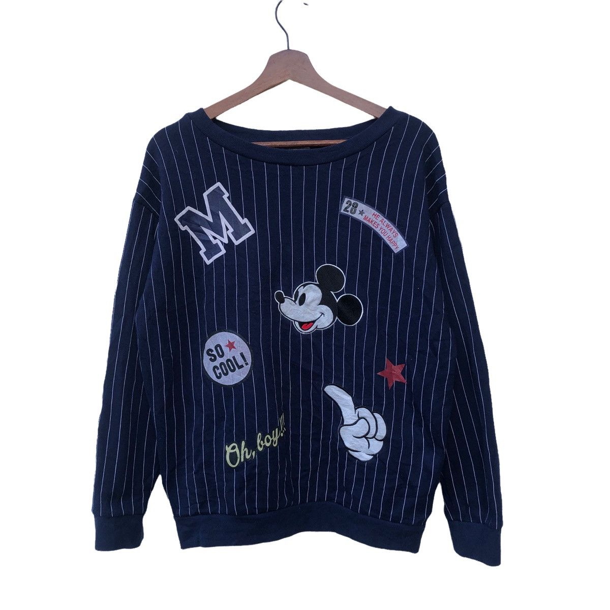 Disney MICKEY MOUSE FULL PRINT STRIPS SWEATHIRT JACKET Size US M / EU 48-50 / 2 - 1 Thumbnail